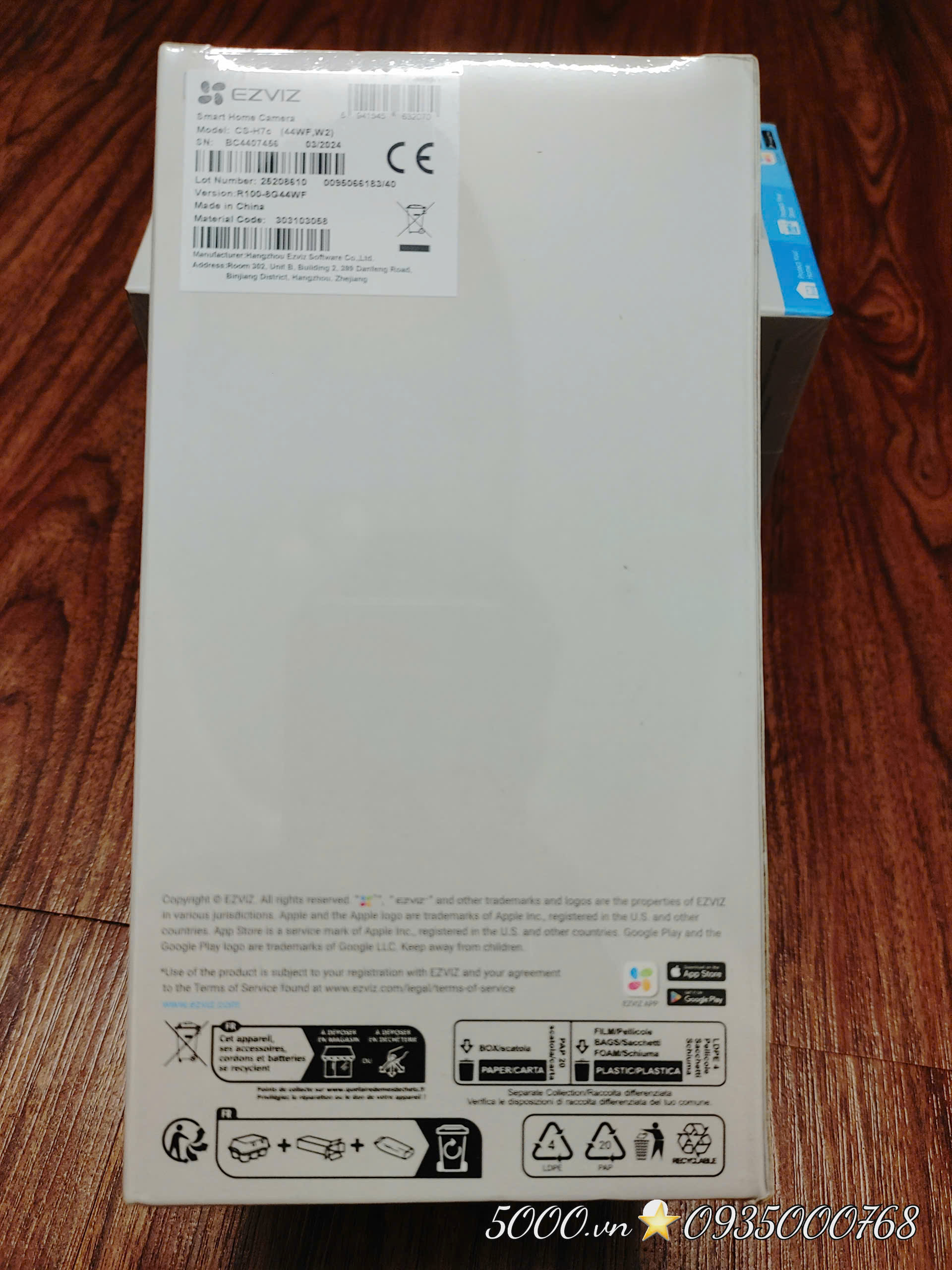 EZVIZ H7C Dual 8MP Camera Wi-Fi 2 mắt 2 khung 4MP + 4MP (Chân đế thiết kế thông minh)