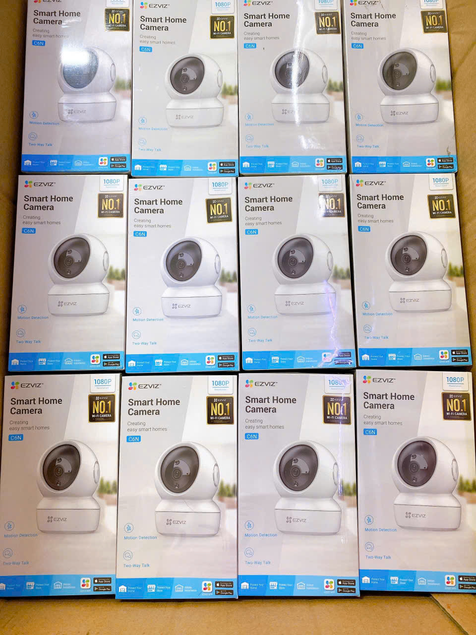 1.8 về hàng... EZVIZ C6N 2MP 1080P - Camera Wi-Fi, xoay 360, đàm thoại,  thùng 30c)