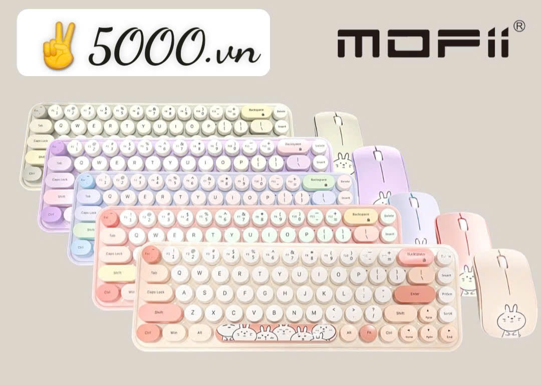 Combo Phím + Chuột Meo Meo - Hàng chính hãng | Bảo hành 1 năm | Có xuất VAT