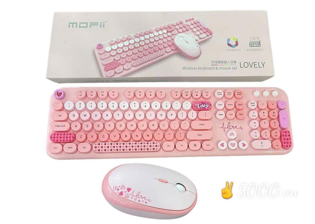 Combo Phím + Chuột Meo Meo - Hàng chính hãng | Bảo hành 1 năm | Có xuất VAT