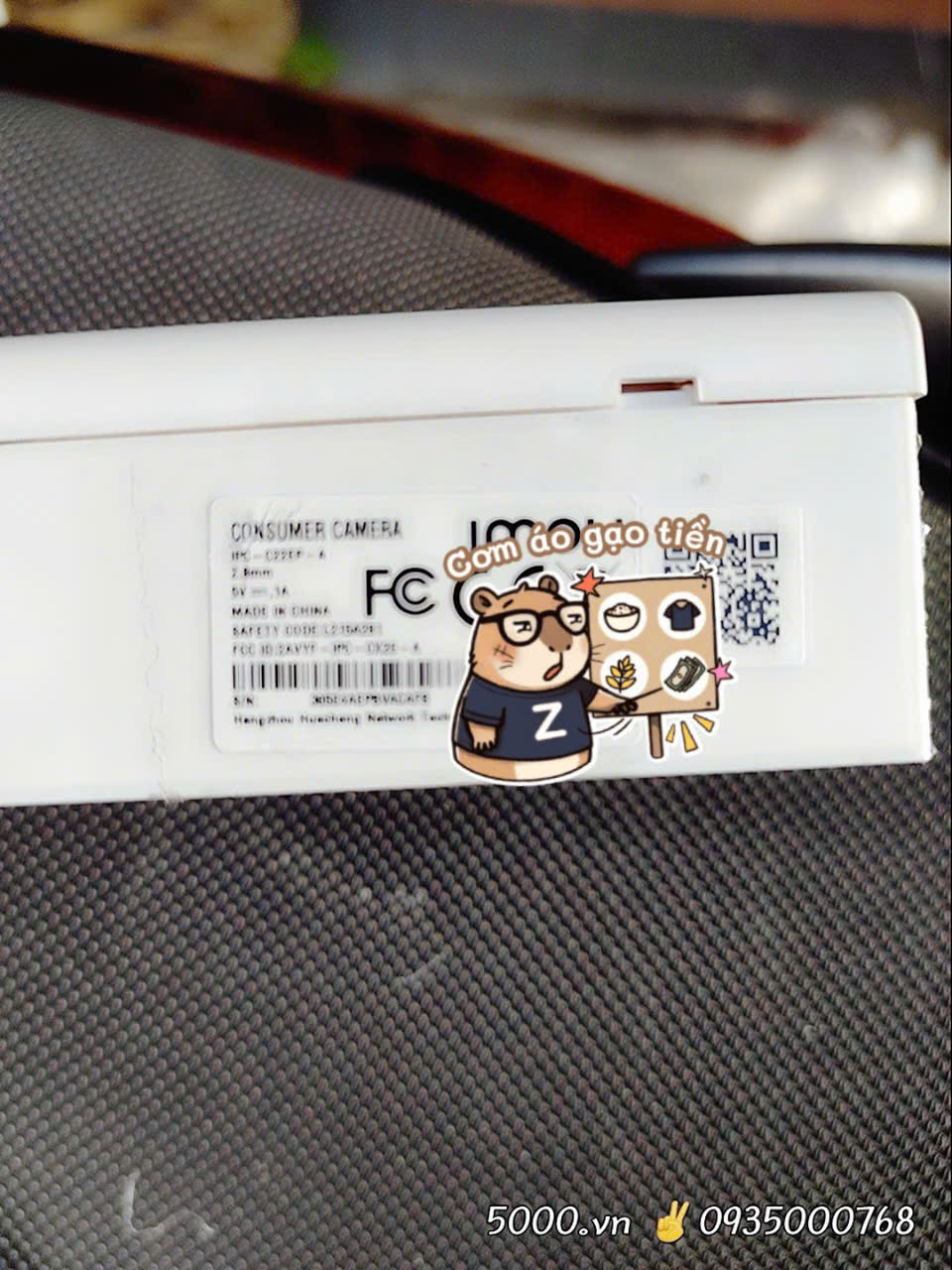 (5) Camera Wi-Fi 3MP IMOU C32SP, phong cách Cube (Đàm thoại 2 chiều | Đế nam châm hít sắt cực mạnh | nhận thẻ 512GB | Onvif | H.265)