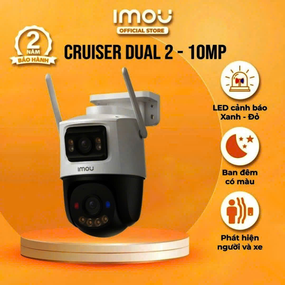 Camera Wi-Fi 10MP IMOU S7XP / S7XEP Dual Mix 5MP+5MP (Cruiser Dual 2 | Outdoor | FullColor)