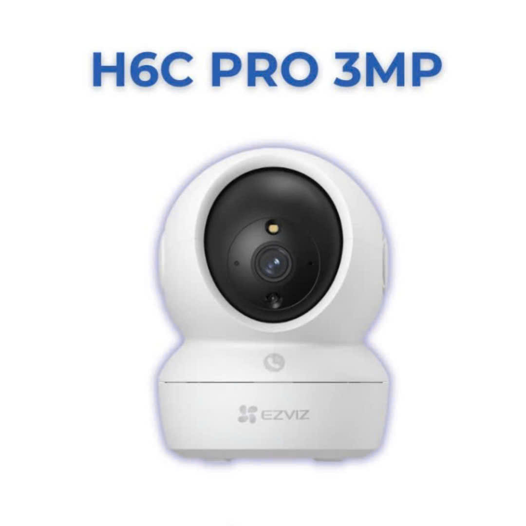 EZVIZ H6C Pro 2K - Camera Wi-Fi H6c Pro 3MP Quay Quét 360 Độ, Chạm để gọi điện, Đàm thoại 2 chiều, Ghi hình màu ban đêm, thùng 30 cái