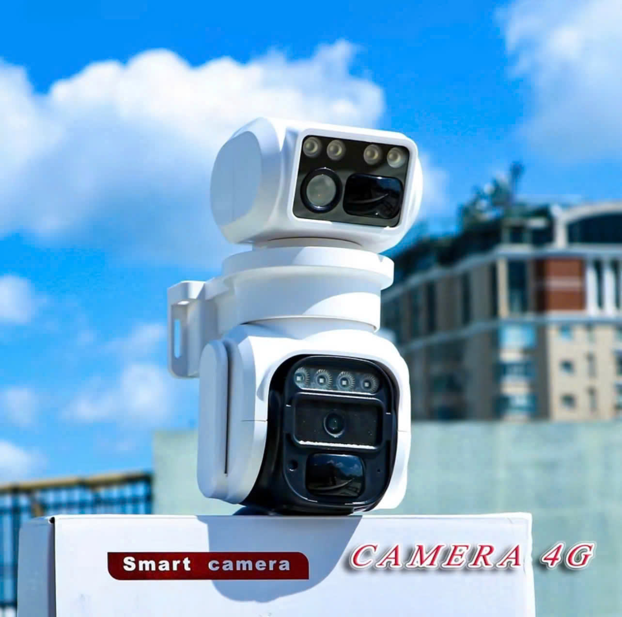 IMCAM365 IQ9 - 4G Solar Camera Sim 4G, Pin lưu trữ 48h, Tấm NLMT LỚN, chân đế dài, xoay 360 độ , đàm thoại, có màu, thùng 12c