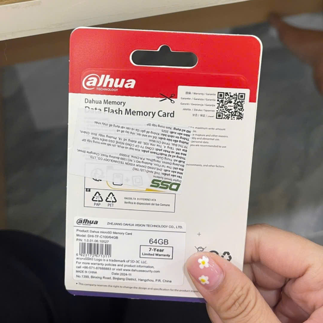 DAHUA 128G - Thẻ nhớ Chính Hãng ✌ Dahua Việt Nam | 7 năm | Thùng 10 Hộp 25c | Tương thích rất tốt với Camera Wifi Dahua