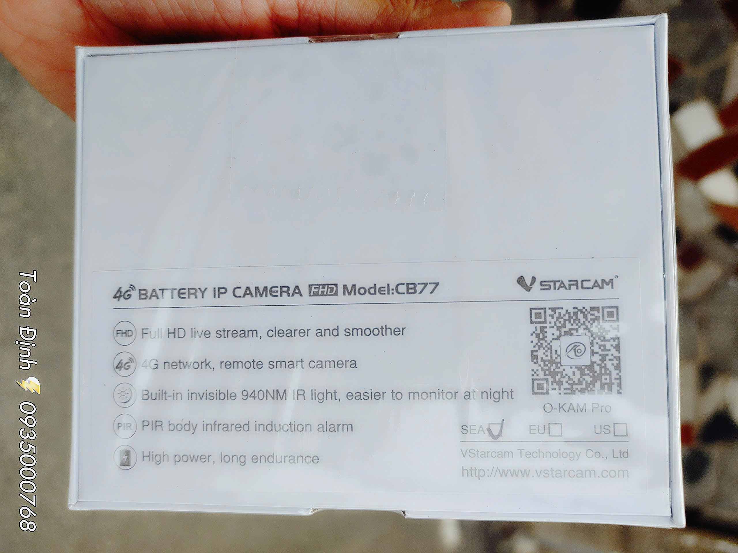 4G Camera O-KAM PRO CB77-4G - Camera 1080P, sim 4G, có pin 1500mAh, máy ghi âm cầm tay