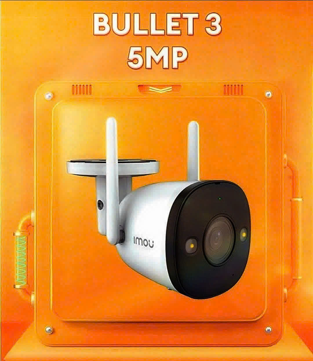 Camera Wi-Fi 5MP ngoài trời IMOU Bullet 3 COLOR | Đàm thoại 2 chiều I S3EP 3K I Chống nước IP67