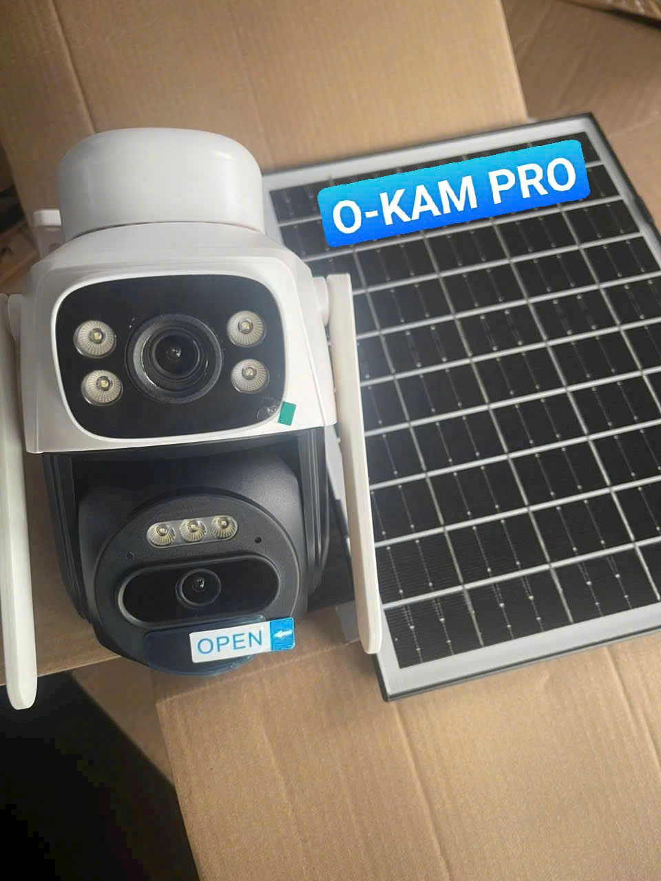 4G Net Solar PTZ Camera O-KAM PRO G622D (Sim 4G, Pin lưu trữ 24h, Tấm NLMT LỚN, chân đế dài, xoay 360 độ , đàm thoại, có màu, thùng 12c)