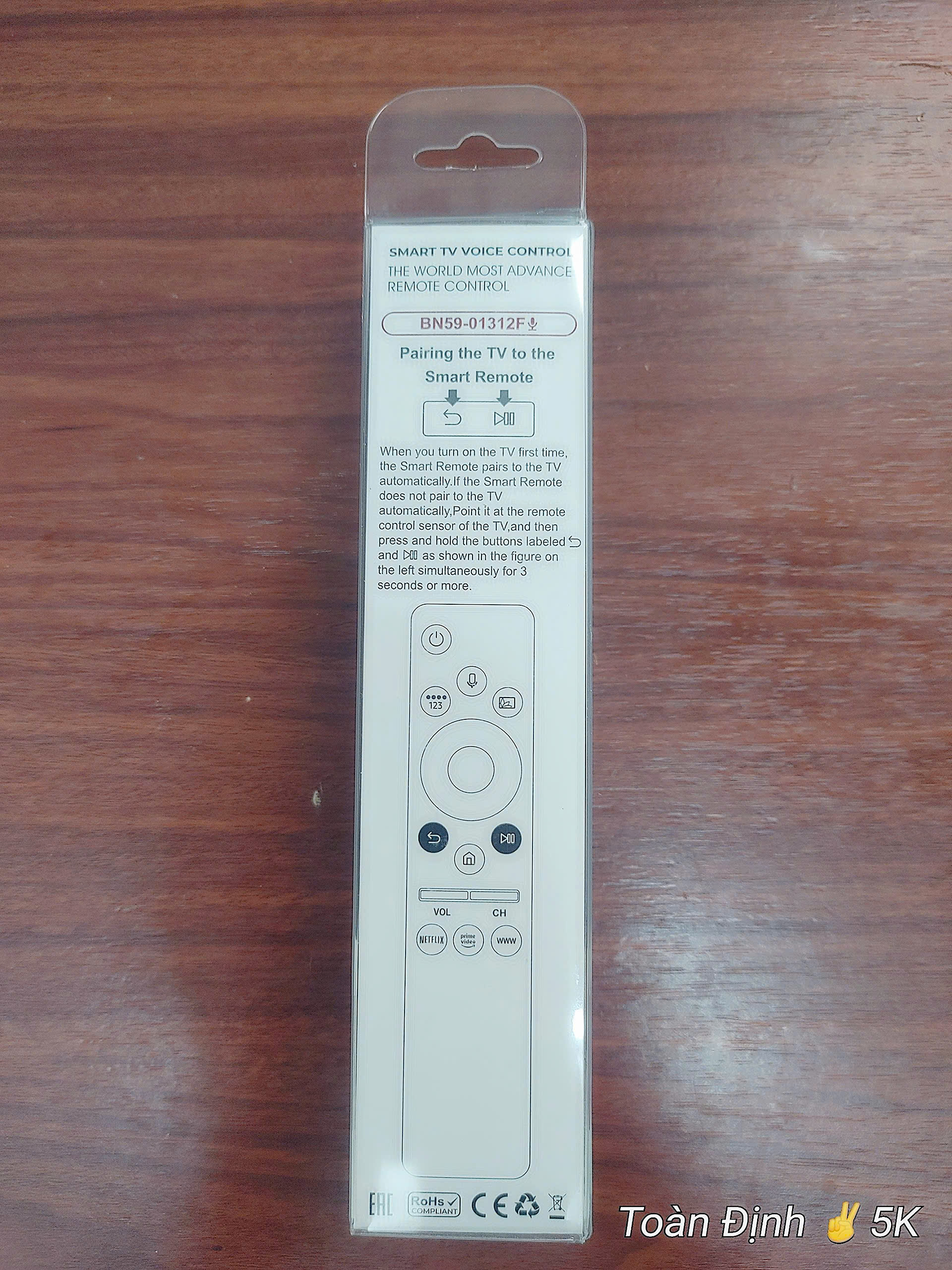 Remote Tivi SAMSUNG voice, điều khiển bằng giọng nói - FullBox | Hàng nhập khẩu | Bảo hành 6 Tháng
