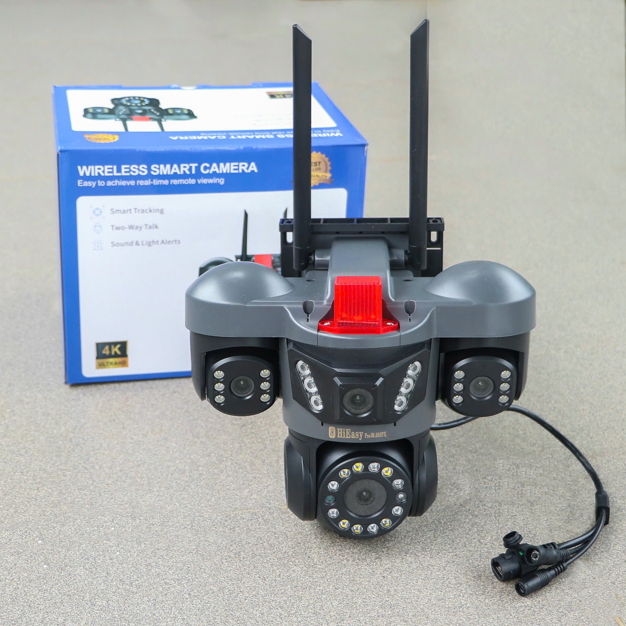 YOOSEE W712-PRO-30MPX Camera Wi-Fi 4 mắt 4 khung hình độc lập, hiển thị 4 khung đồng thời như Camera IP hệ thống - App: HiEasy Pro