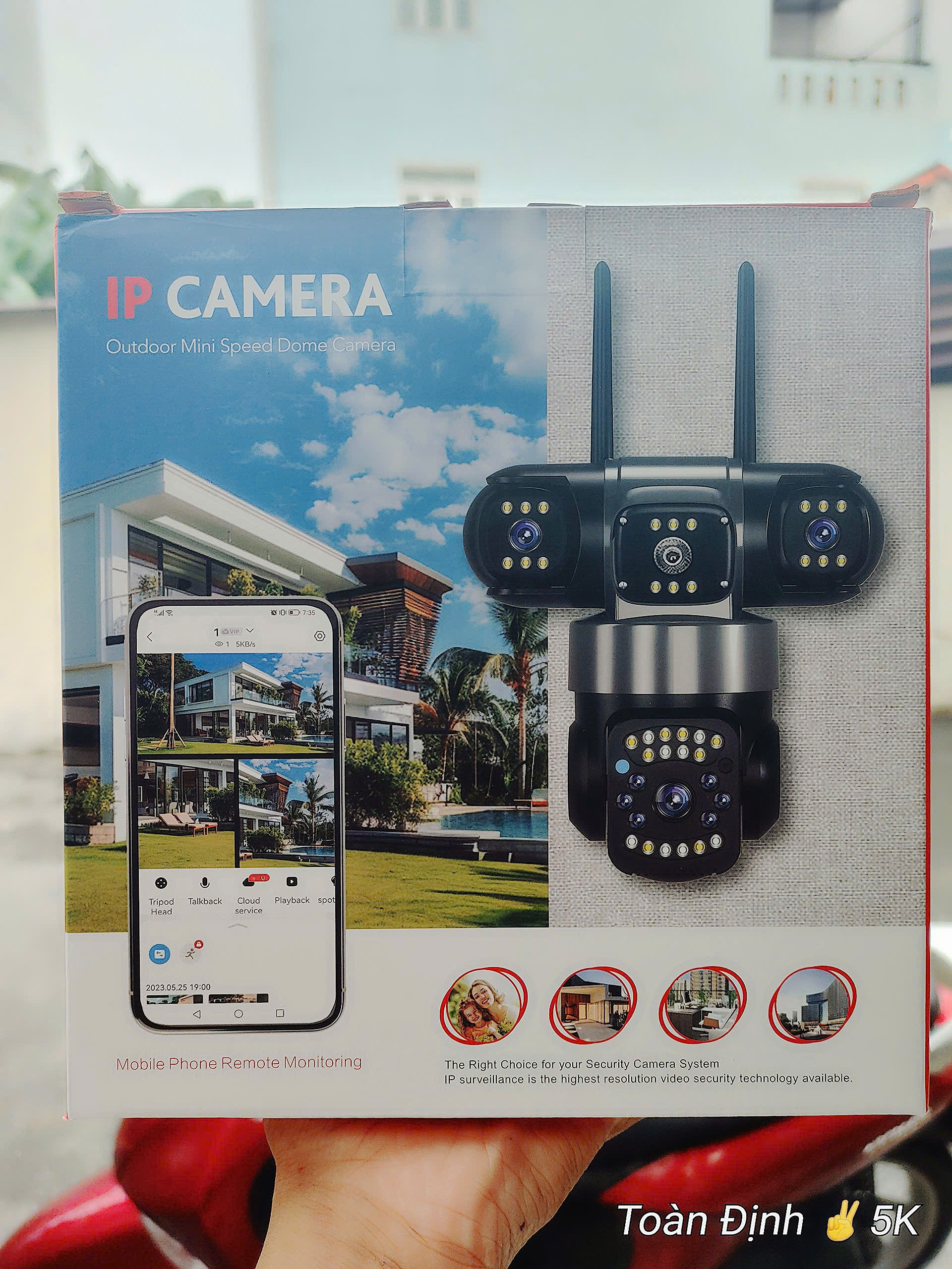 YOOSEE PA40L-26MP Camera Wi-Fi 4 mắt 3 khung hình  (Lỗi quá, nên bỏ mẫu)