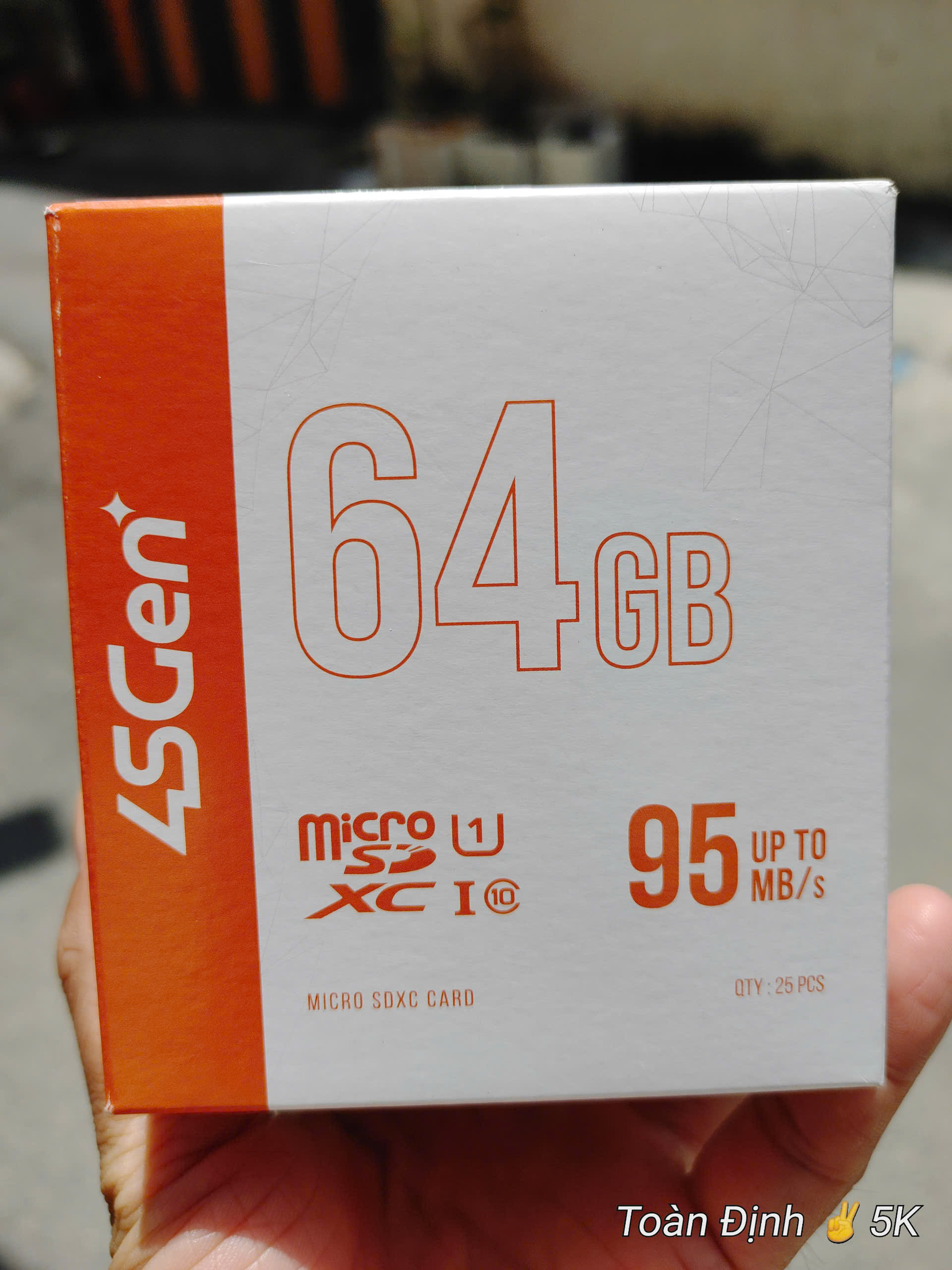 (Hộp 25c) Thẻ nhớ 4SGEN 64GB - Hàng chính hãng | Bảo hành 7 năm