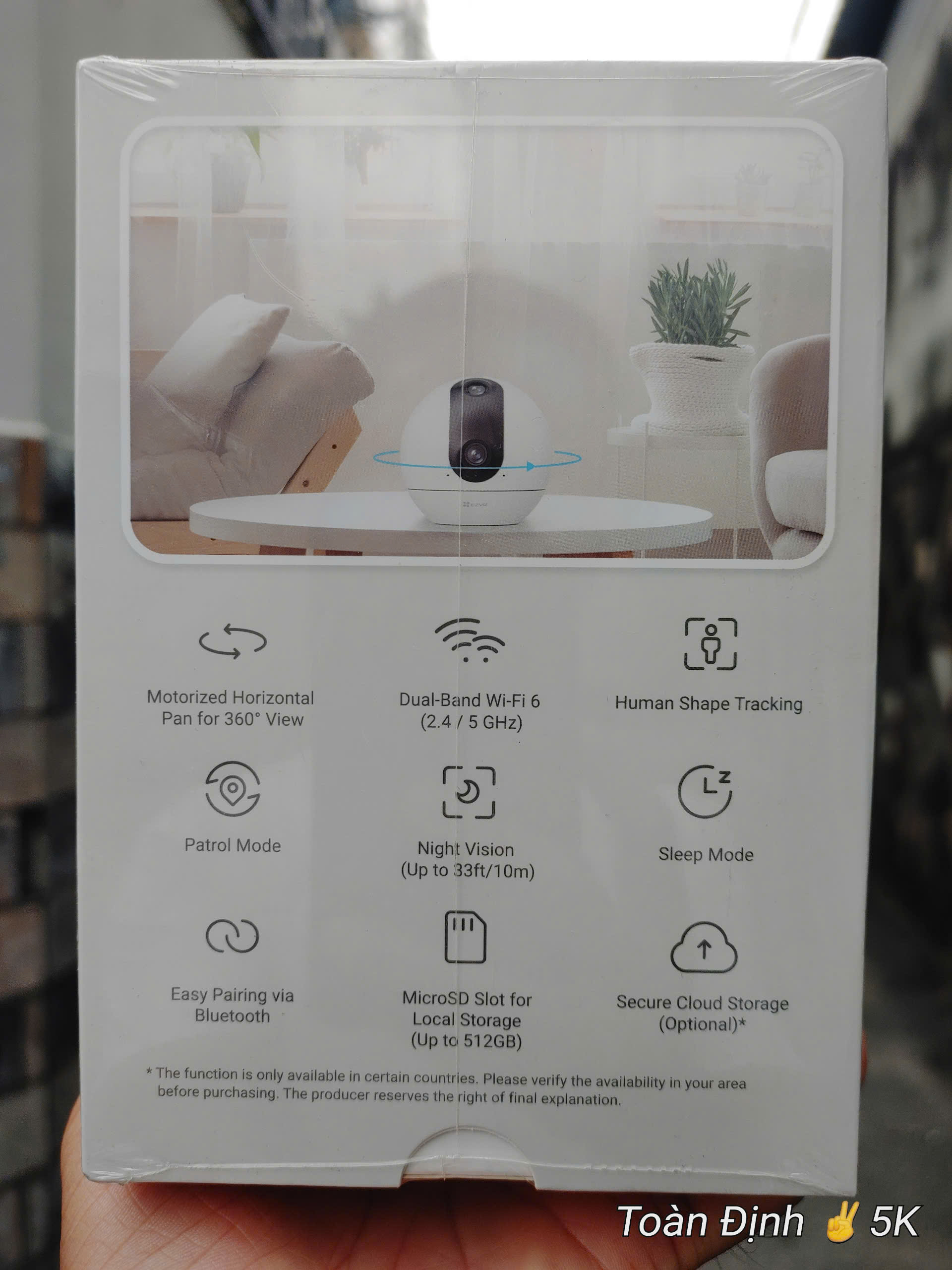 EZVIZ C60P Dual Mix 6MP - Camera Wi-Fi 2 khung hình 3MP nối liền và gộp thành 1 khung lớn 6MP (Góc siêu cao 96°, Đàm thoại, Có màu... full option)
