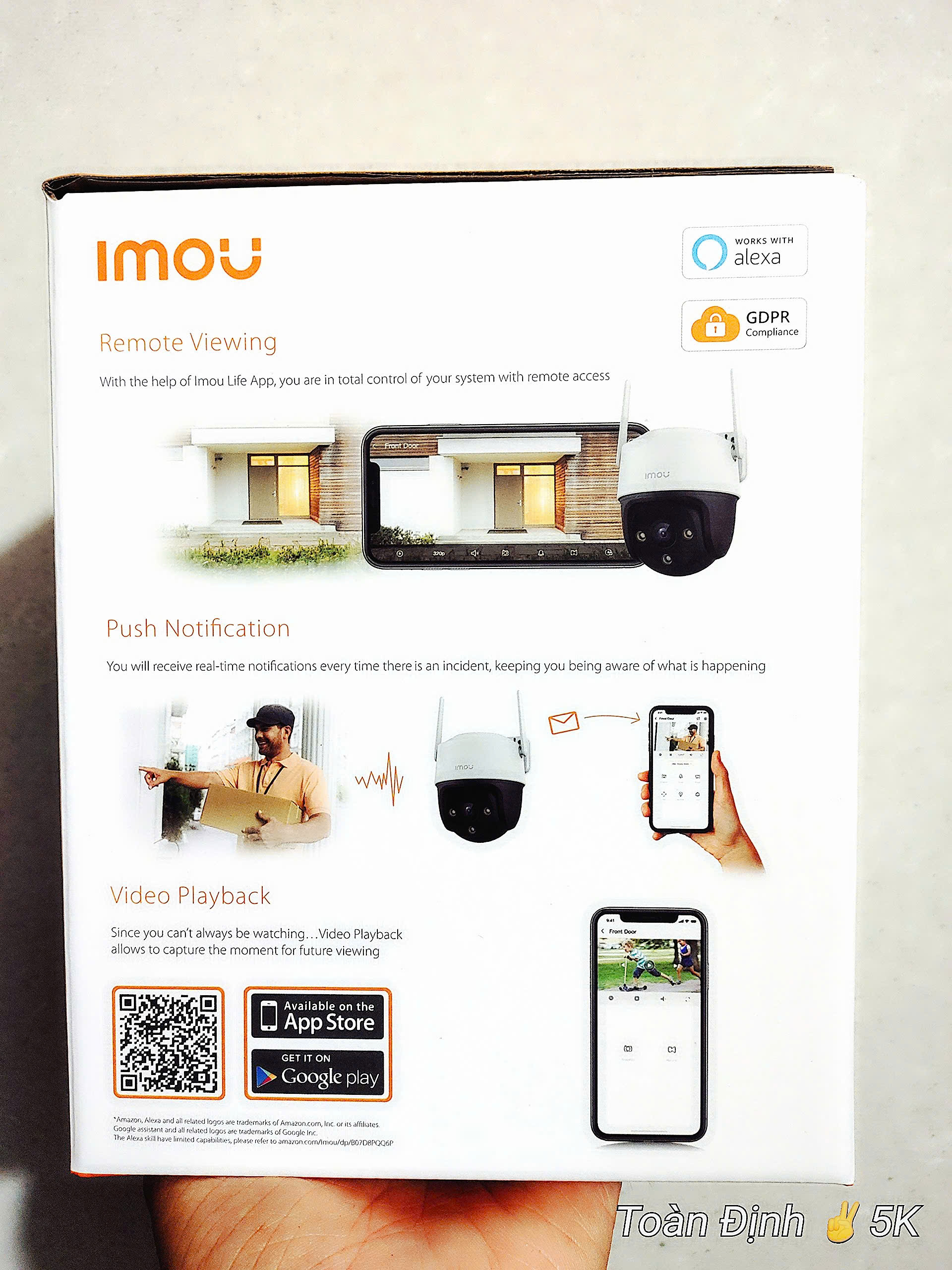 Camera Wi-Fi 5MP IMOU Cruiser SE+ 3K  | IPC-S51FEP | Đàm thoại 2 chiều | Thùng 8 cái