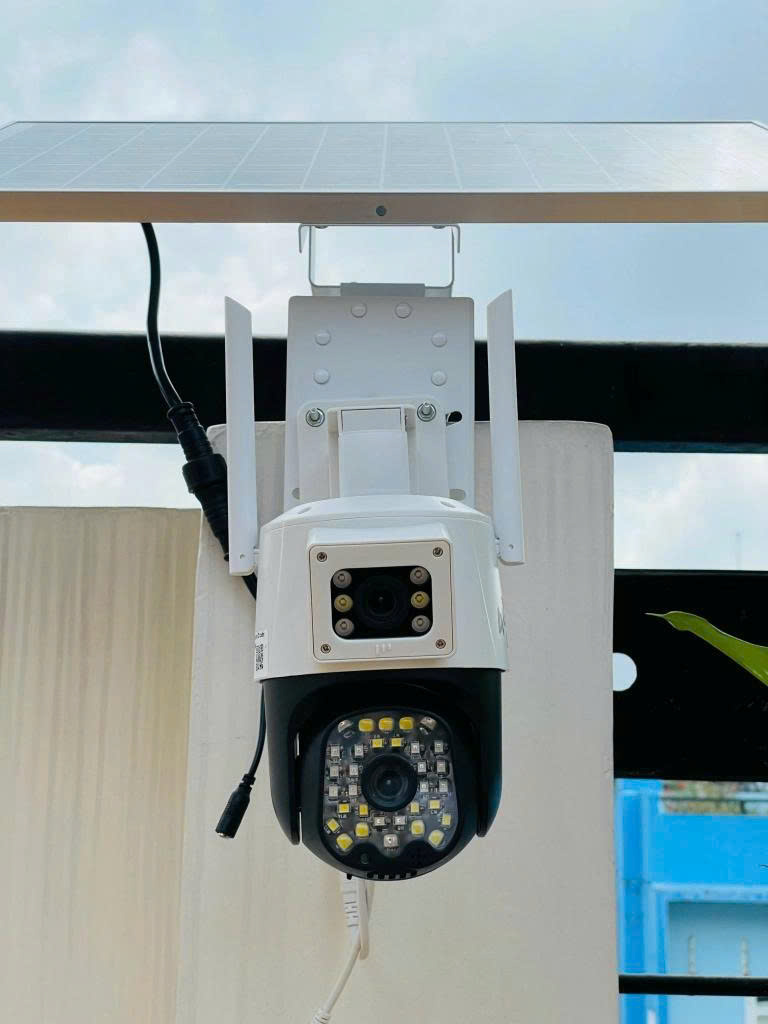 Tấm Pin Nặng lượng mặt trời - Solar Panel for Camera Yoosee, Imou, Ezviz, Dahua, Hikvision với nguồn 12V 40W & 80W | 2 Line | Bảo hành 1 năm | Thùng 2 bộ