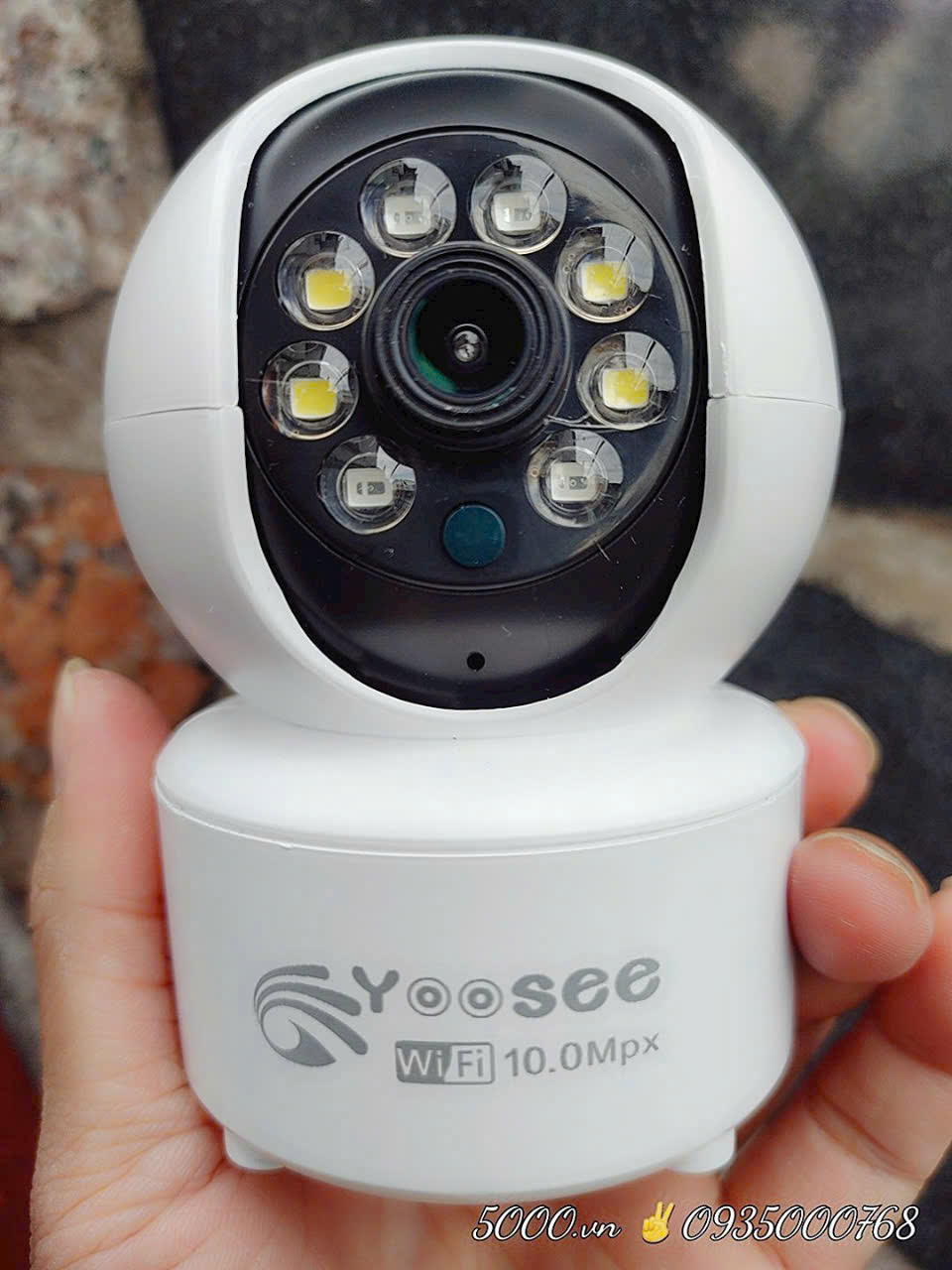 Camera Wi-Fi C6N Pro 10MP phiên bản YOOSEE A8LN (No LAN, sạc Micro USB, xoay 360 độ , gọi thoại 2 chiều, có màu ban đêm, thùng 30c)
