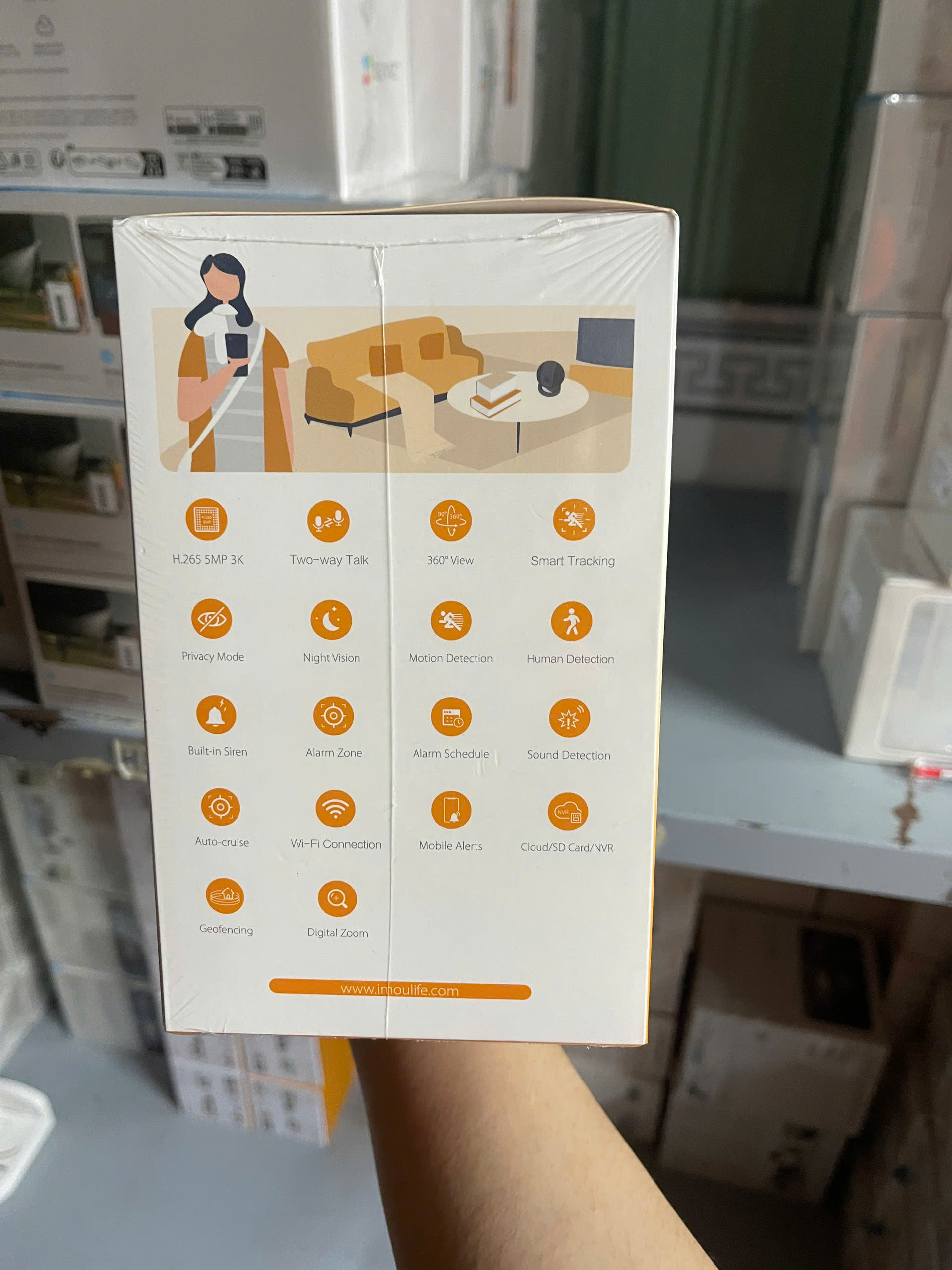 IMOU REX 3K 5M (Màu đen thực như hình không cần sơn | Hồng ngoại ban đêm 10 mét)