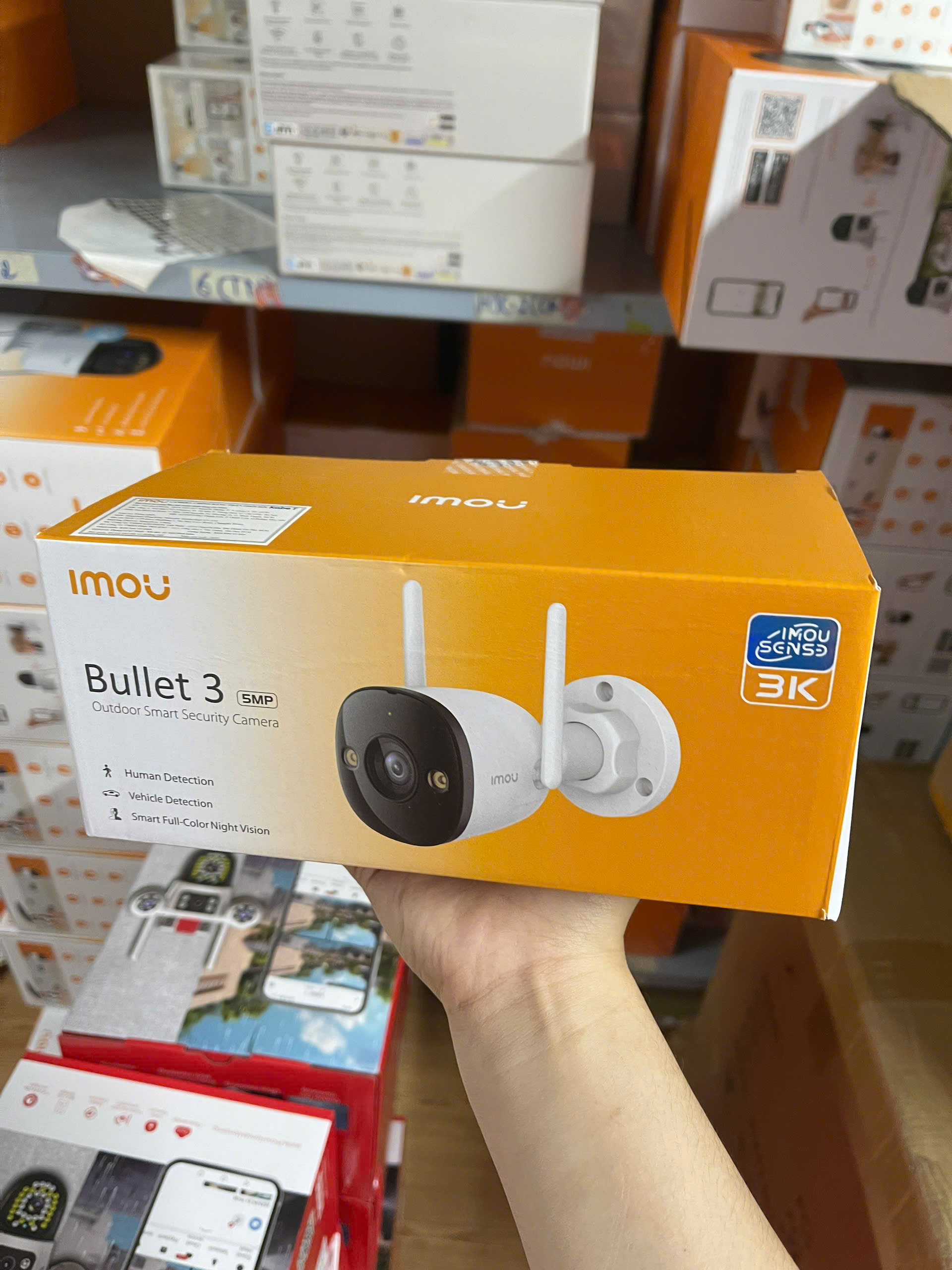 Camera Wi-Fi 5MP ngoài trời IMOU Bullet 3 COLOR | Đàm thoại 2 chiều I S3EP 3K I Chống nước IP67