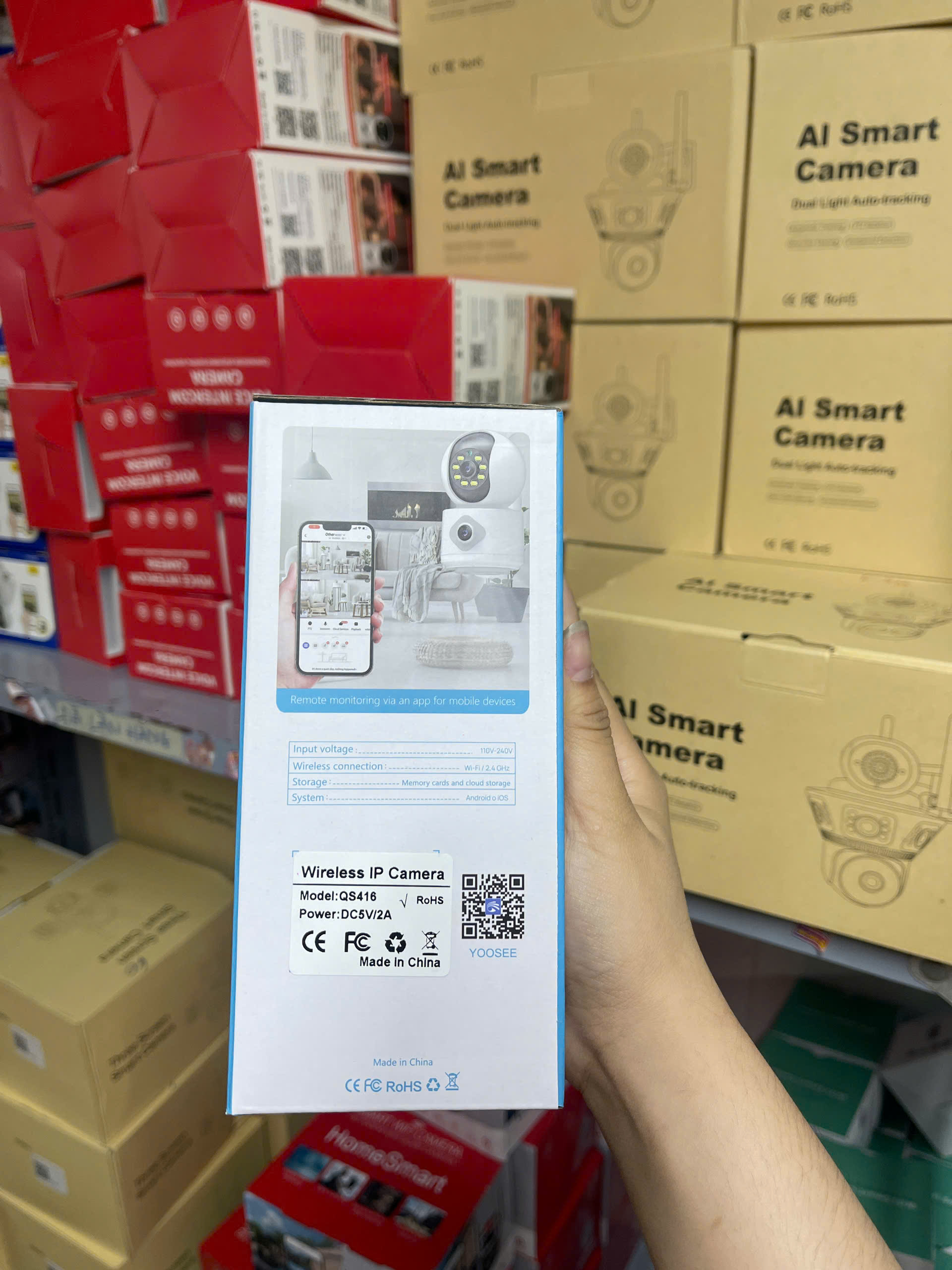 YOOSEE SNIPER-12MP Camera Wi-Fi 2 mắt với chipeet xịn hơn, và góc rộng hơn (Thùng 30 hộp | Bảo hành 12 tháng)