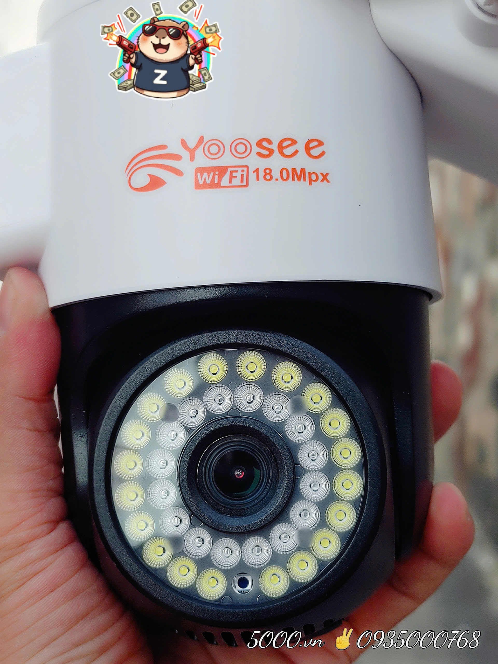 Tem phụ chính qui... YOOSEE Q42D-18MP Hàng chính hãng | Có Tem Phụ | có VAT - Camera truyền hình dùng để giám sát, loại 2 mắt. Hiệu YOOSEE. Model: YS-Q42. Điện áp: DC 12V. Mới 100%