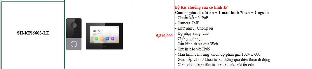 Bộ gọi cửa có hình HIKVISION (Gồm 1 màn hình  + 1 nút chuông + 2 Nguồn)