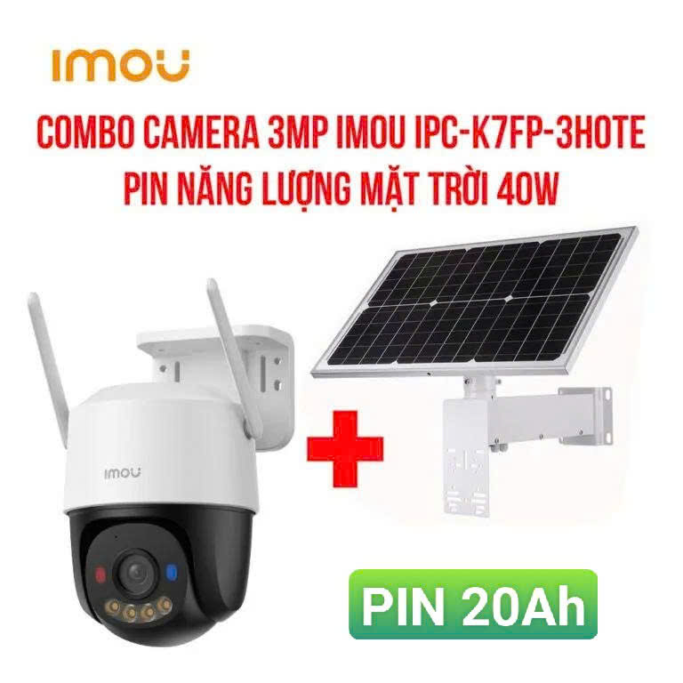 4G Camera ngoài trời 3MP IMOU K7FP-2K (Cruiser SC | Outdoor | FullColor | Sóng sim 4G mọi nhà mạng Việt Nam)