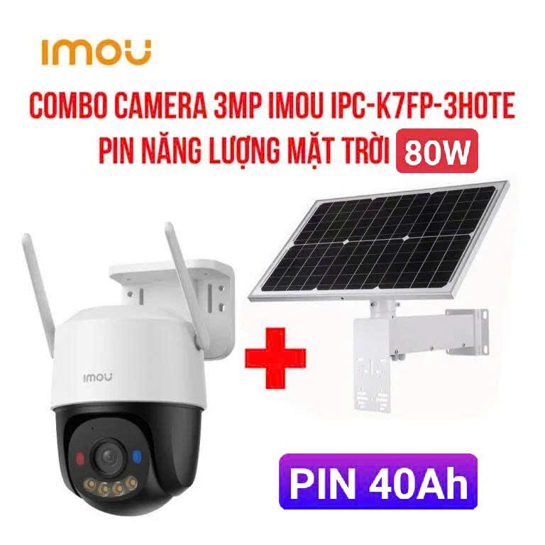 4G Camera ngoài trời 3MP IMOU K7FP-2K (Cruiser SC | Outdoor | FullColor | Sóng sim 4G mọi nhà mạng Việt Nam)