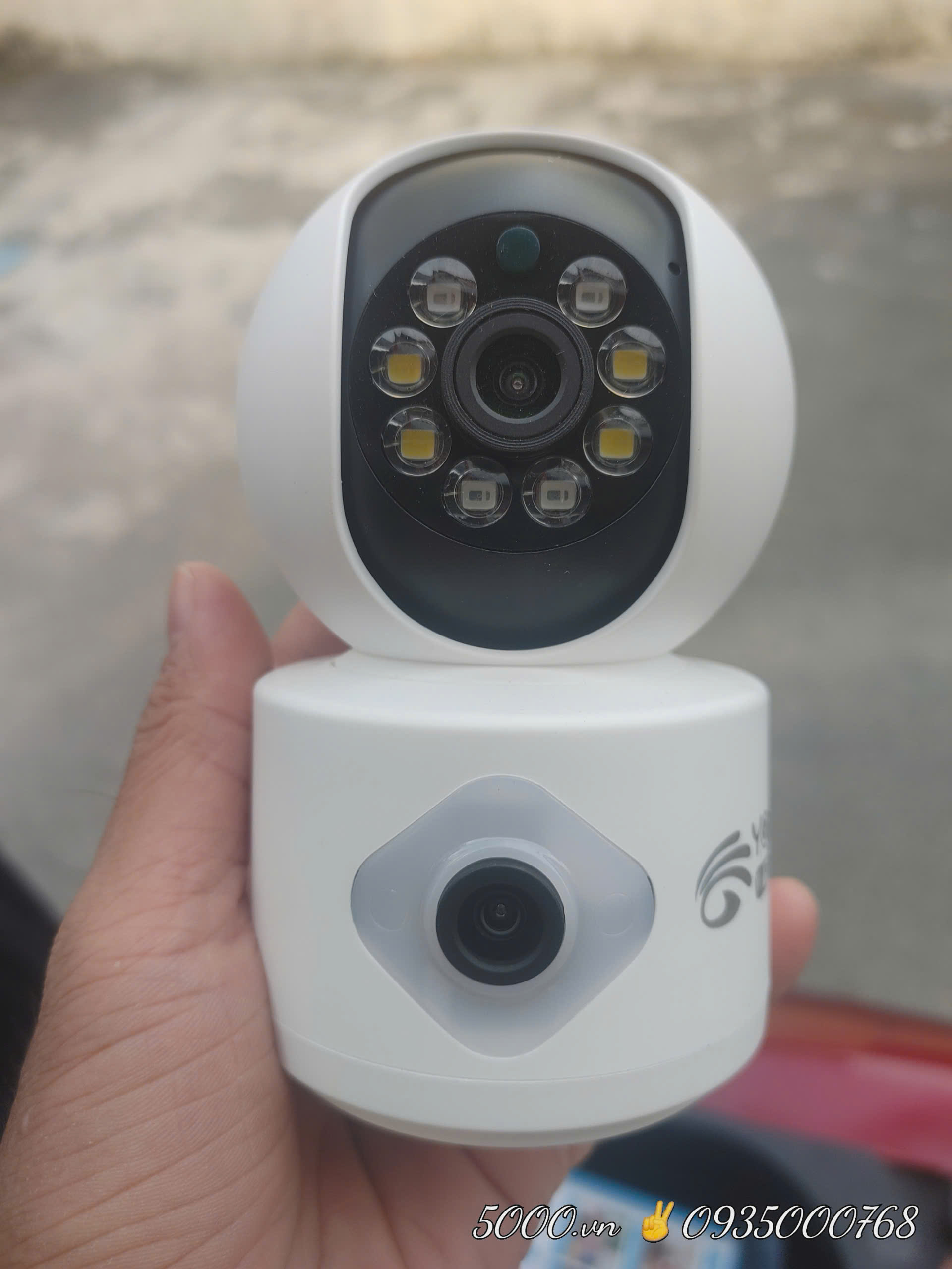 Camera Wi-Fi H7C Pro phiên bản YOOSEE (No LAN, sạc TypeC, xoay 360 độ , gọi thoại 2 chiều, có màu ban đêm, 2 mắt 2 khung độc lập, thùng 30c)