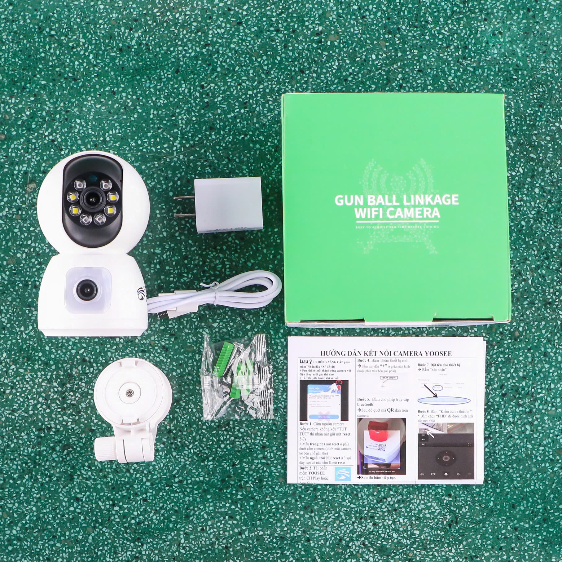 YOOSEE RIKIMARU - Hàng chính hãng | Tem Phụ chính ngạch | App:YOOSEE. Điện áp:DC 5V. Hỗ trợ thẻ tối đa:256GB, chuẩn nén H265. Wifi 40Mhz. Lens 2.8mm/3.6mm. Bảo hành 12 tháng