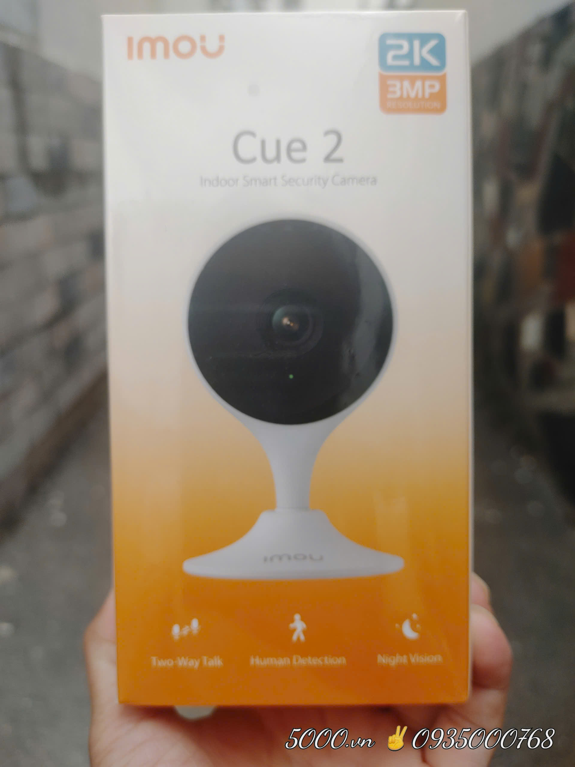 (5) Camera Wi-Fi 3MP IMOU C32 , phong cách Cube (Đàm thoại 2 chiều | Đế nam châm hít sắt cực mạnh | nhận thẻ 512GB | Onvif | H.265)