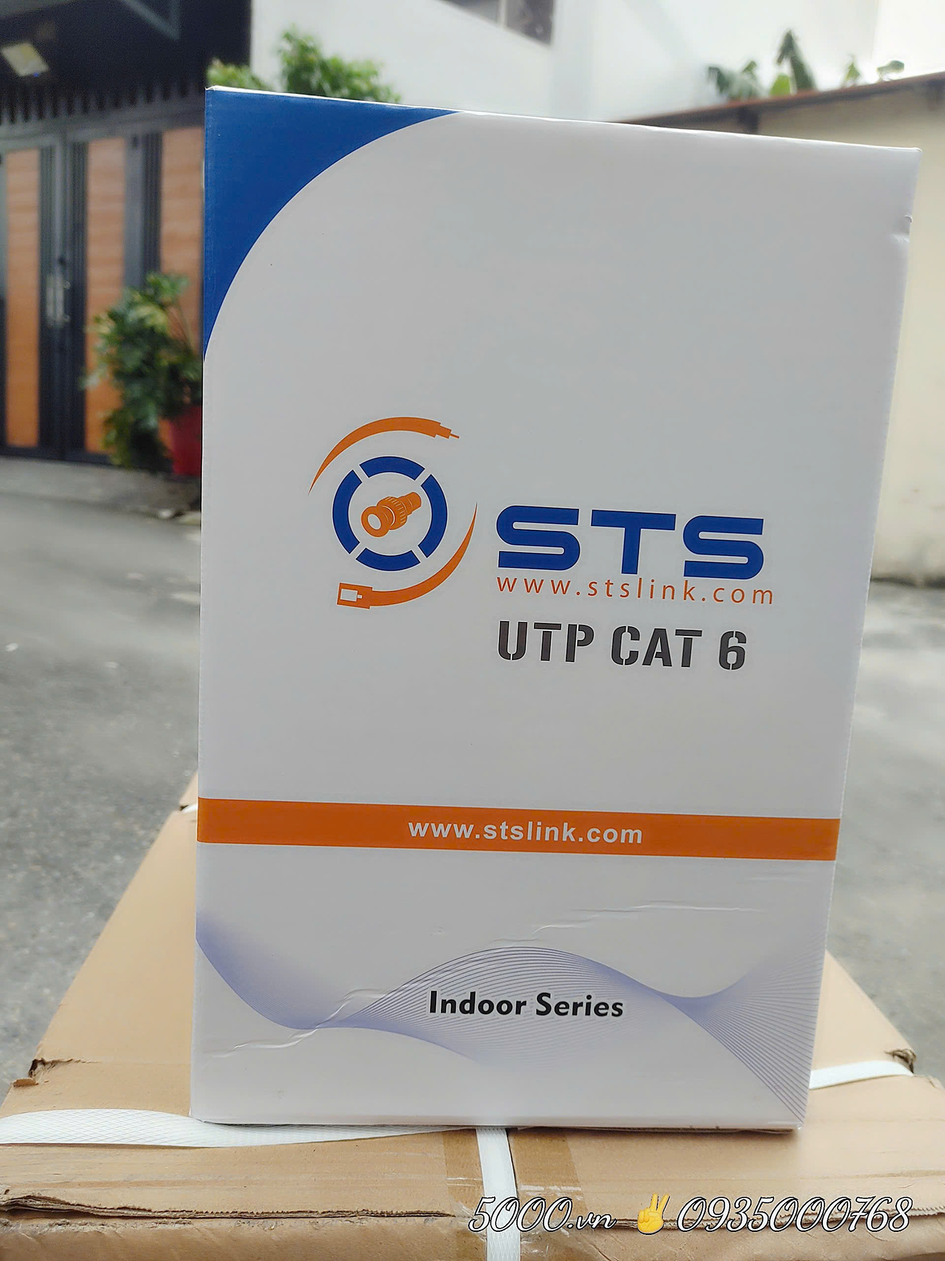 Cáp mạng LAN UTP CAT6 - 8 Lõi CCA - 305 mét - Thùng 2 cuộn - Thương Hiệu STS / VCOM / ENSOHO