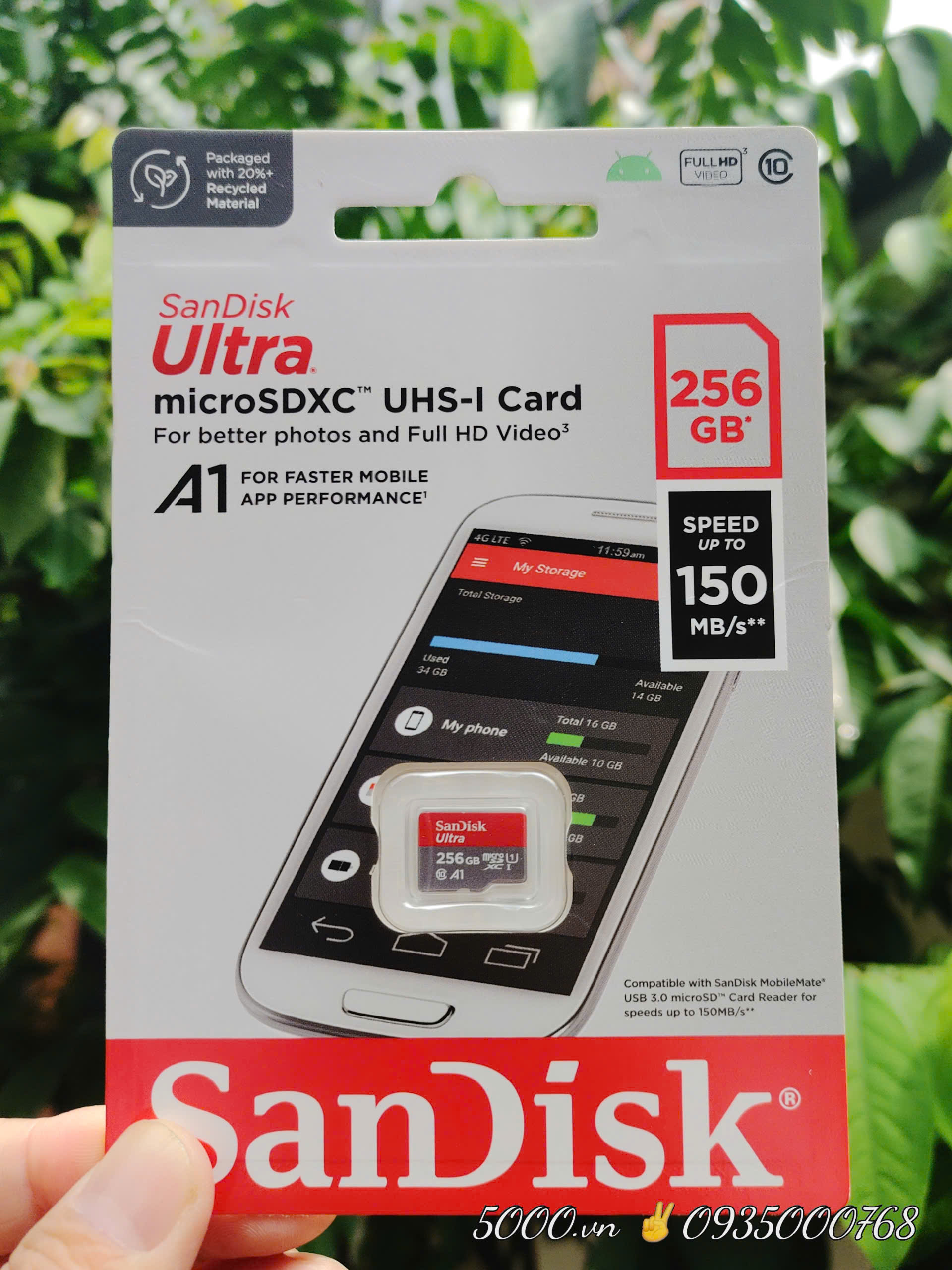 (3) Thẻ nhớ SANDISK 256GB - Hàng Chính Hãng ✌ Sandisk Việt Nam | Có tem phụ | 10 Năm | Hộp 100c