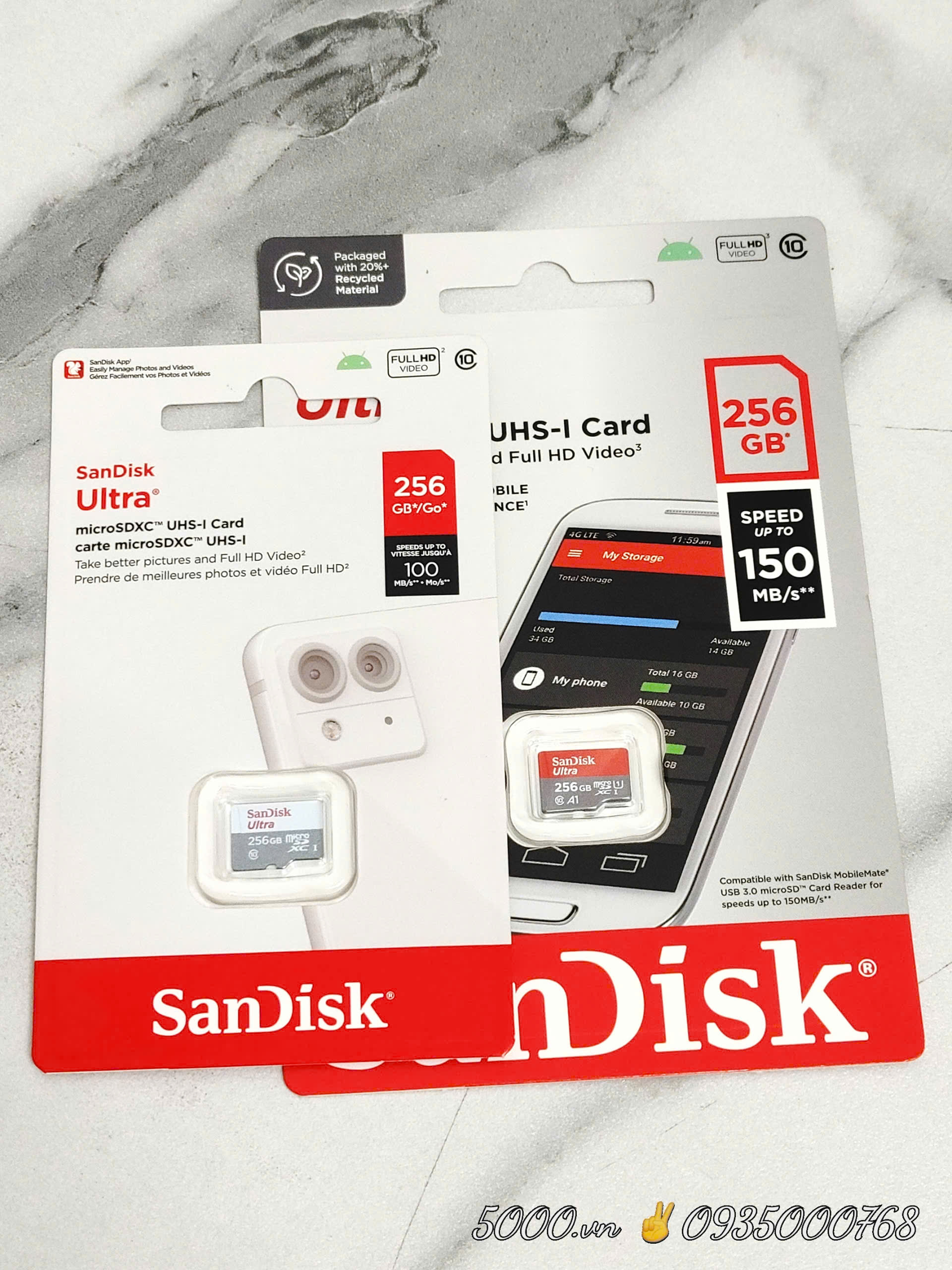 Thẻ nhớ SANDISK 256GB Chính Hãng ✌ Lifetime | Hộp 100c | Giá mua kèm Camera, mua rời +5K