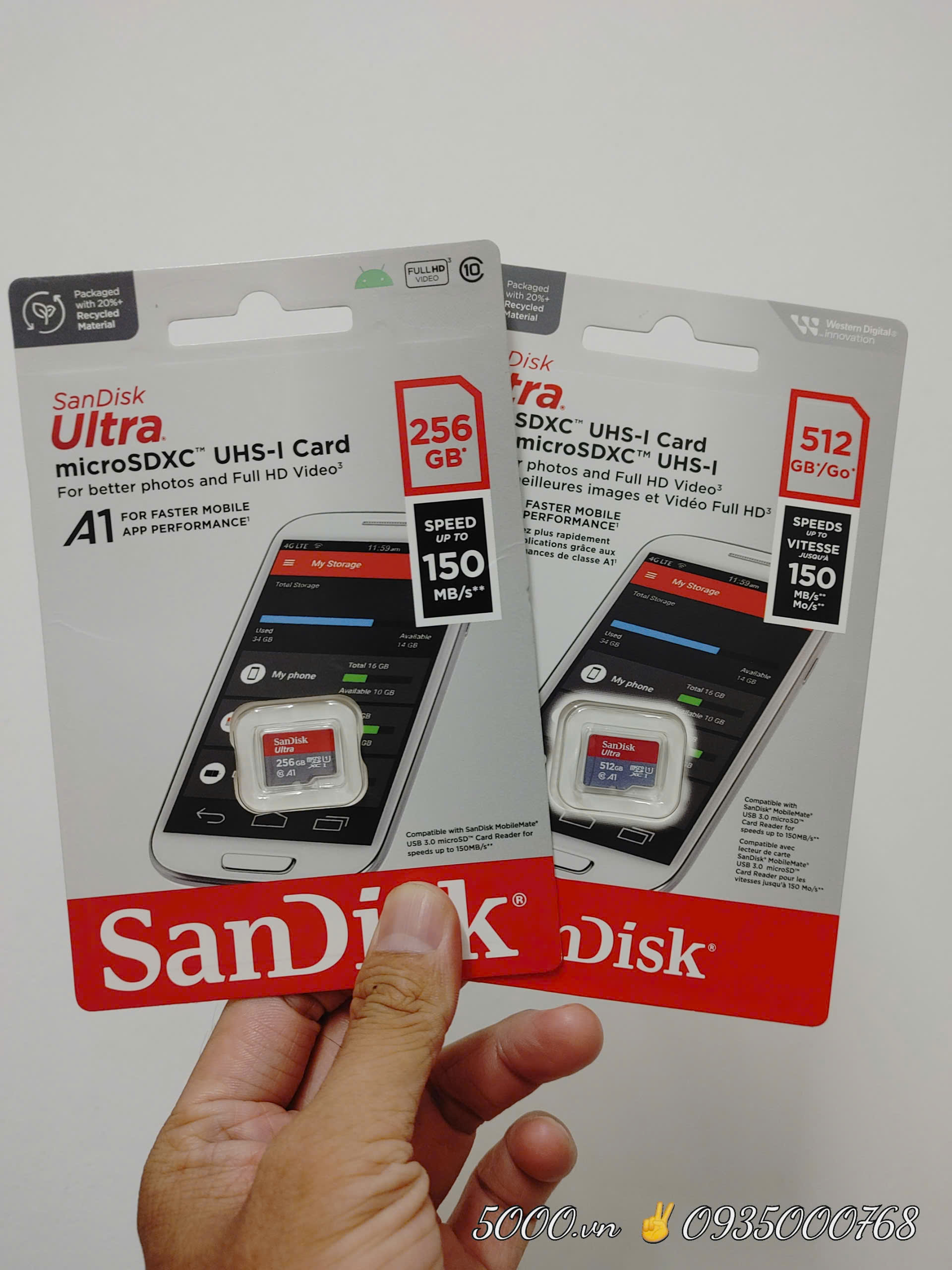 (3) Thẻ nhớ SANDISK 256GB - Hàng Chính Hãng ✌ Sandisk Việt Nam | Có tem phụ | 10 Năm | Hộp 100c