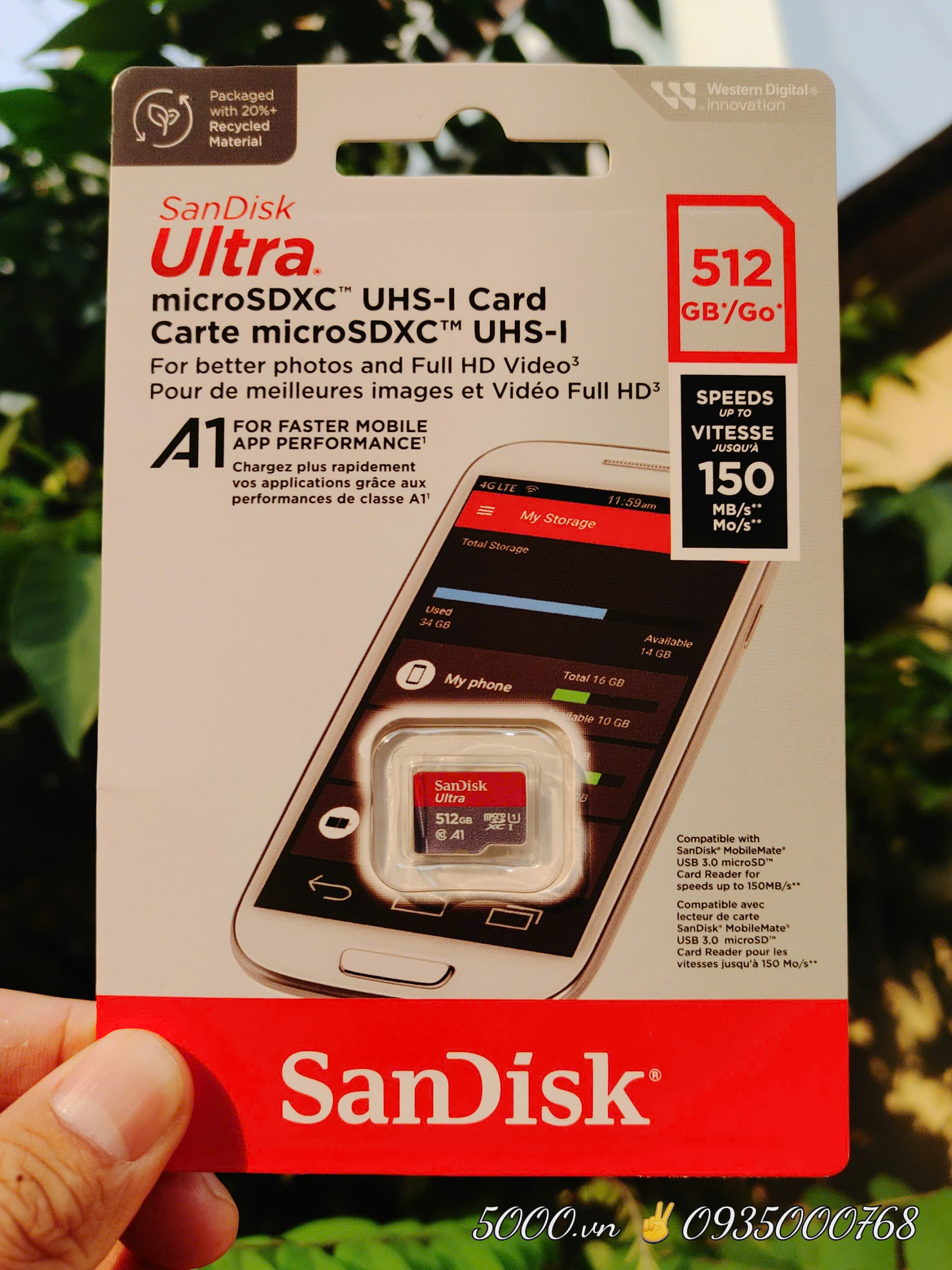 Thẻ nhớ SANDISK 512GB - Hàng Chính Hãng ✌ Sandisk Việt Nam | Có tem phụ | 10 Năm | Hộp 100c