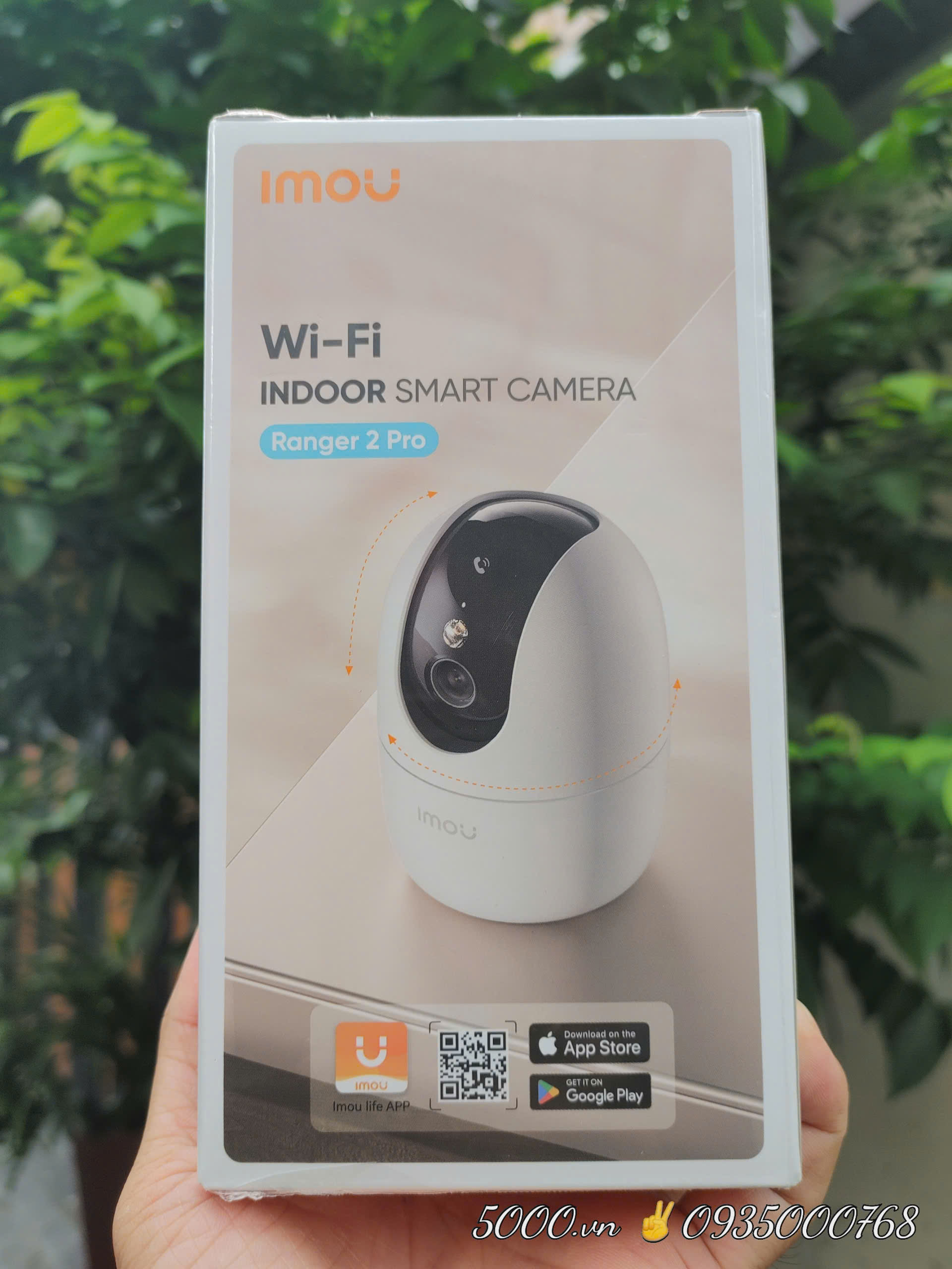 IMOU A52 PRO 5MP (RANGER 2 PRO 3K với: Wifi 6 - 5Ghz | Full Color | AOR | H.265 | 512GB | Góc rộng hơn | Loa to hơn | Nhận diện Human tốt hơn | KLT: 350g)