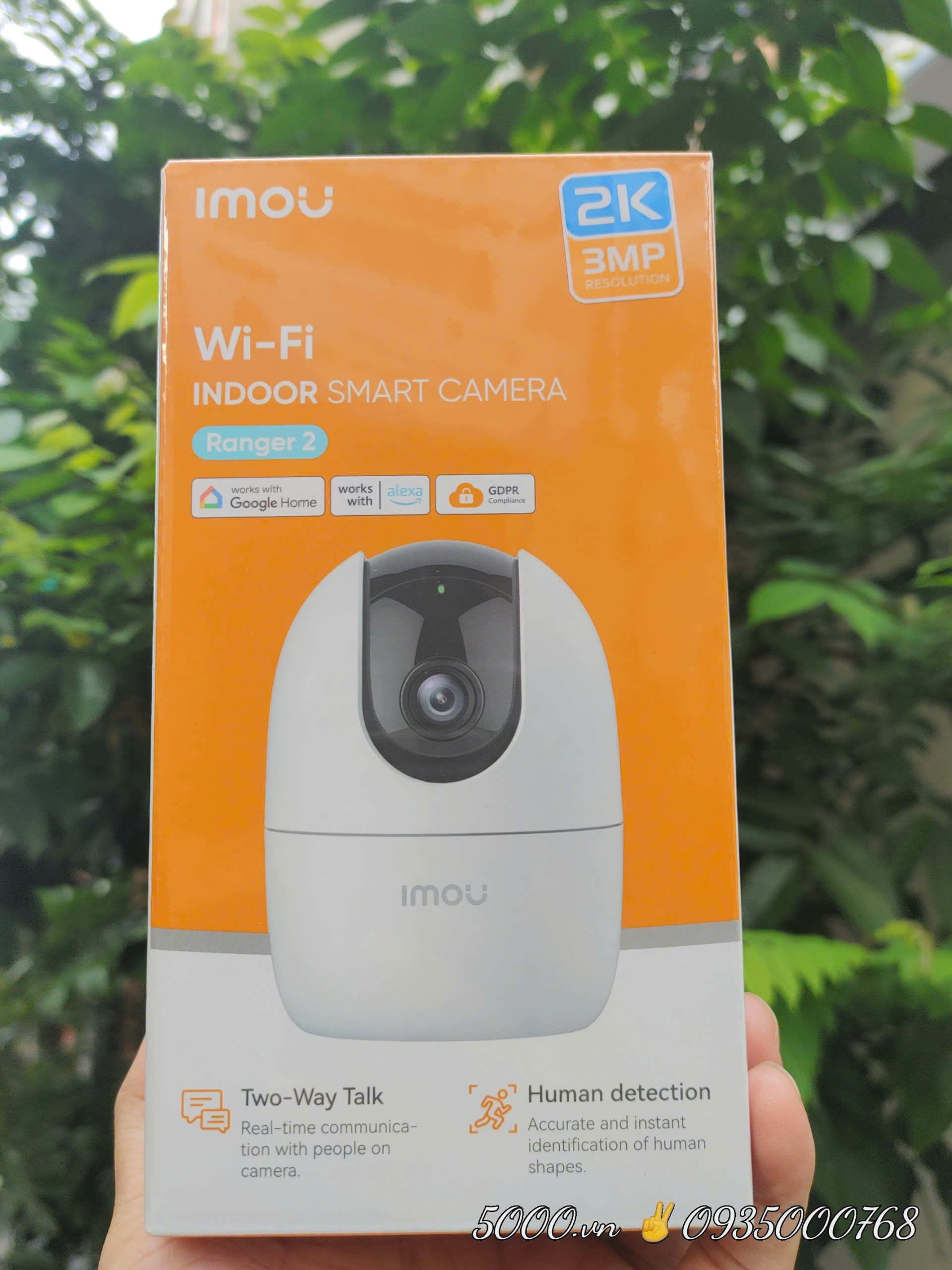 (Kèm thẻ chỉ 399k) Camera Wi-Fi IMOU A32 3MP 2K - Độ phân giải 2304 × 1296 | Đàm thoại | Quay quét | Hồng Ngoại ban đêm | Sóng 2.4Ghz