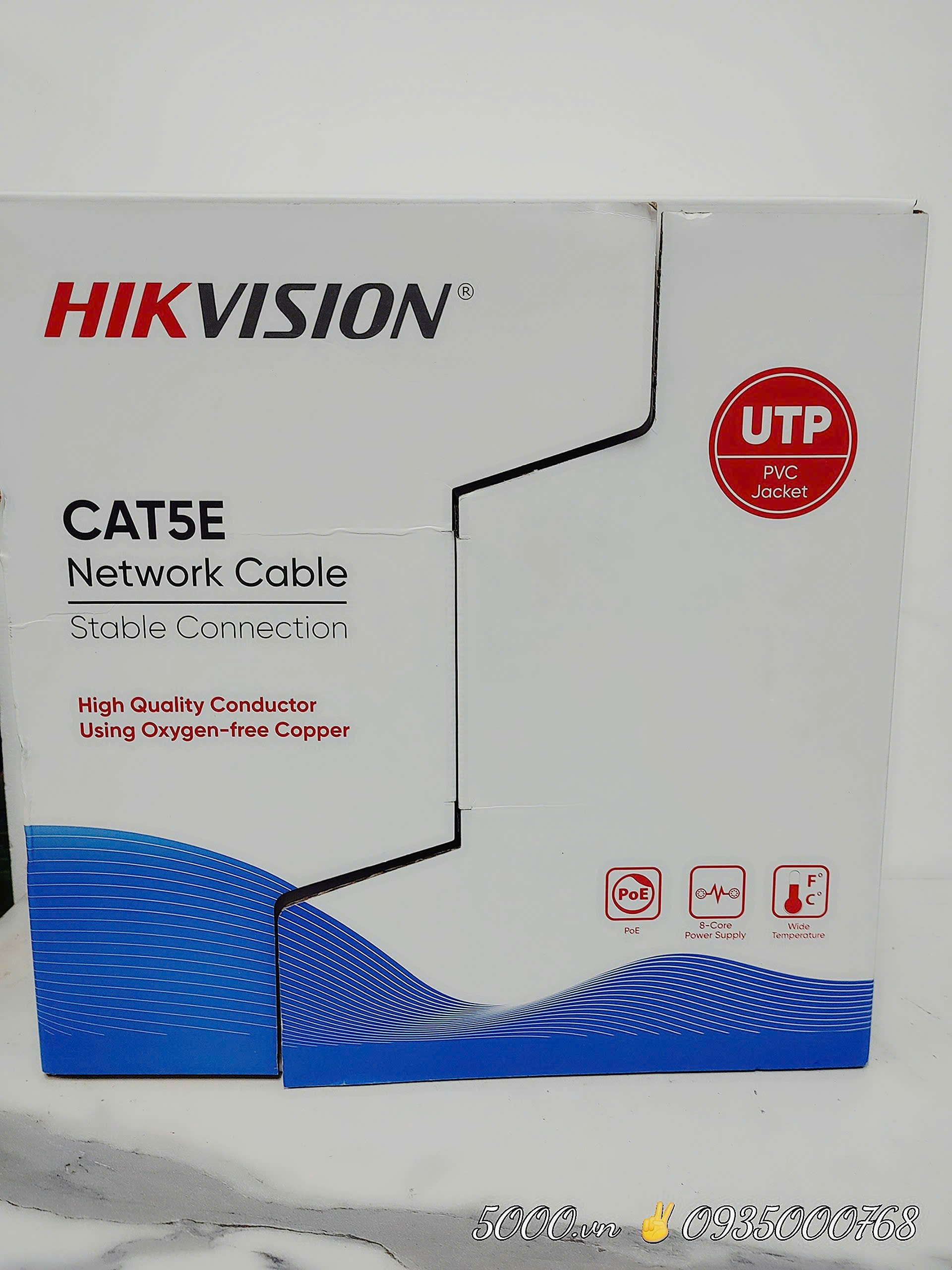 Cáp mạng HIKVISION UTP CAT5 & CAT6 (305 mét)