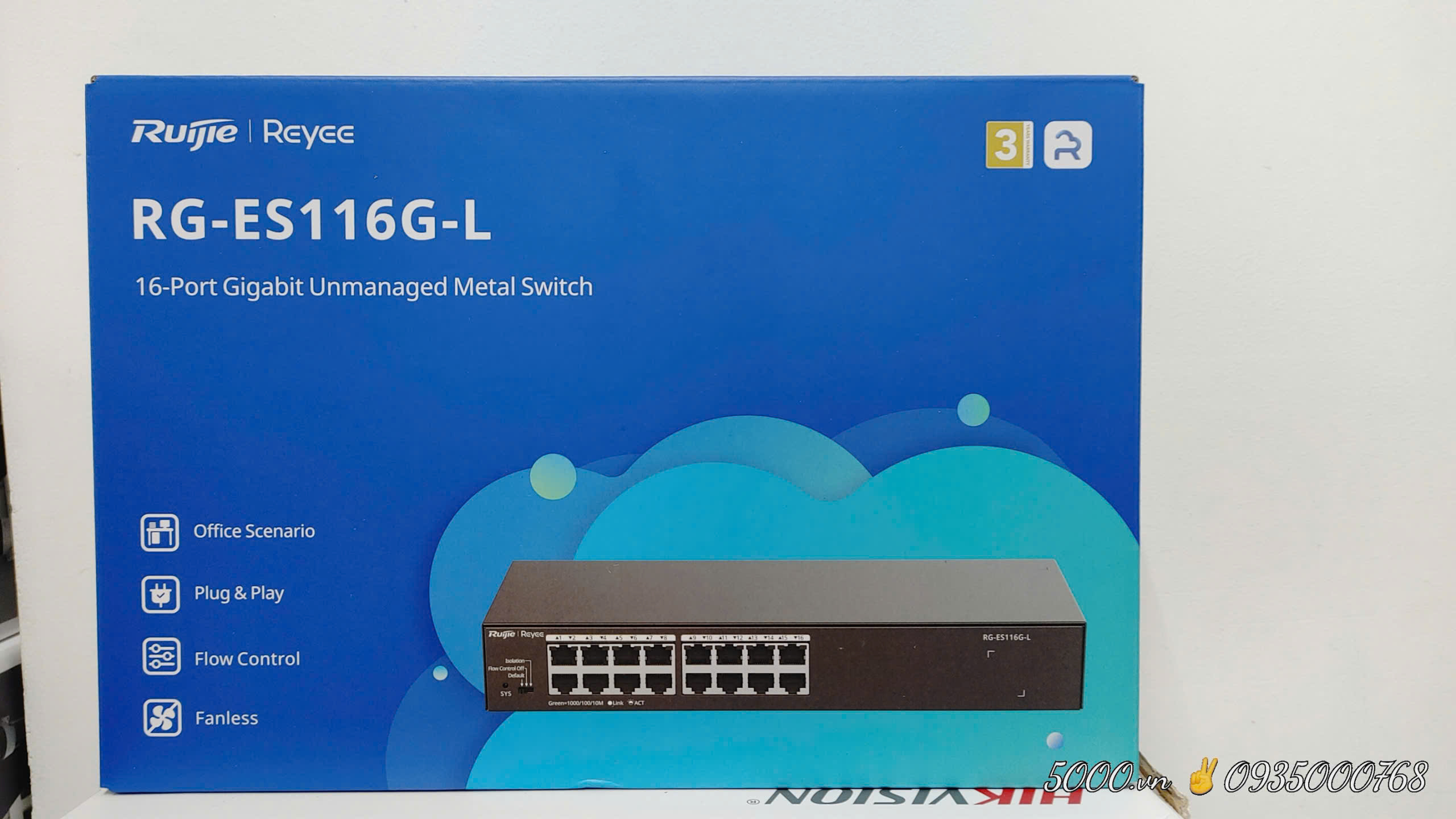 Unmanaged switch 16 cổng RUIJIE REEYE RG-ES116G-L