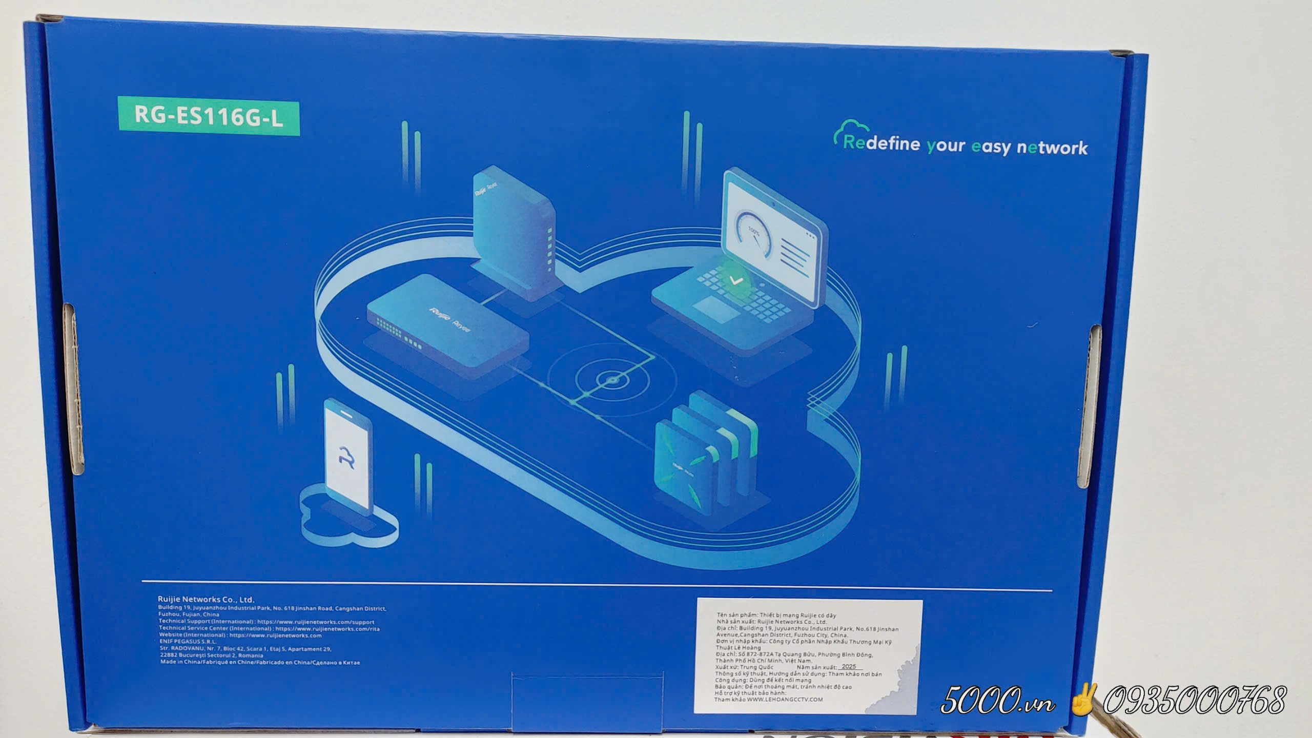 Unmanaged switch 16 cổng RUIJIE REEYE RG-ES116G-L