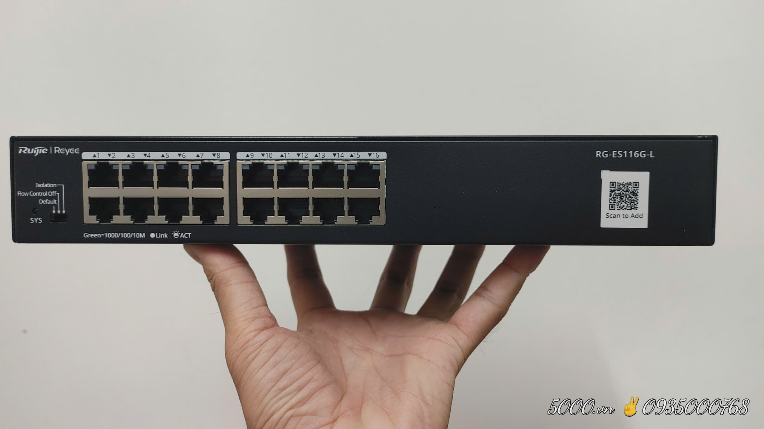 Unmanaged switch 16 cổng RUIJIE REEYE RG-ES116G-L