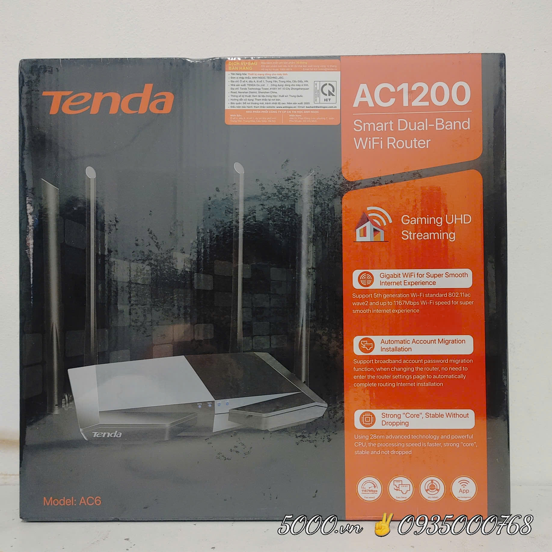 Bộ phát WiFi TENDA trong nhà