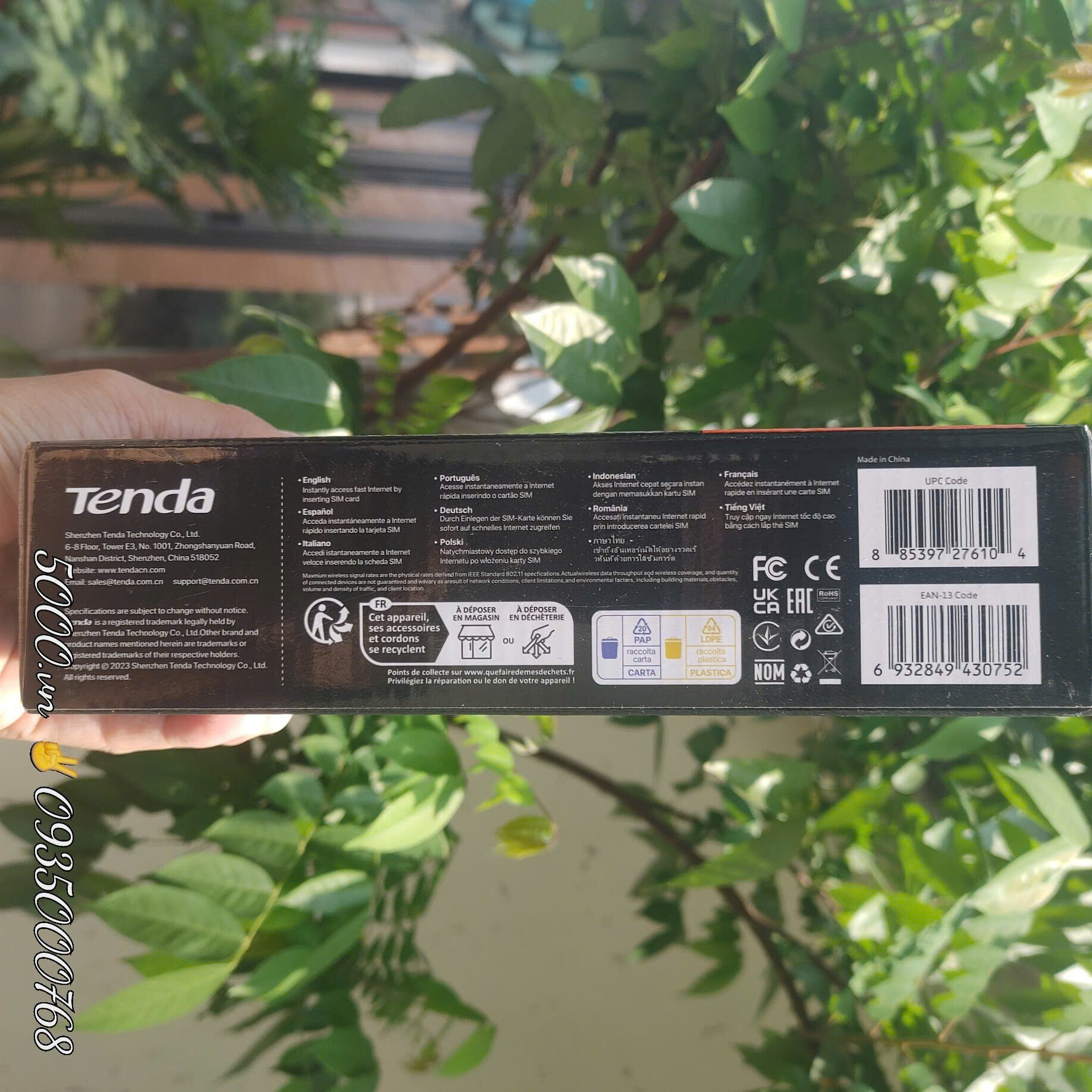 Bộ phát WiFi từ Sim 4G TENDA 4G05 (Hai râu, hai cổng LAN, 150Mbps)