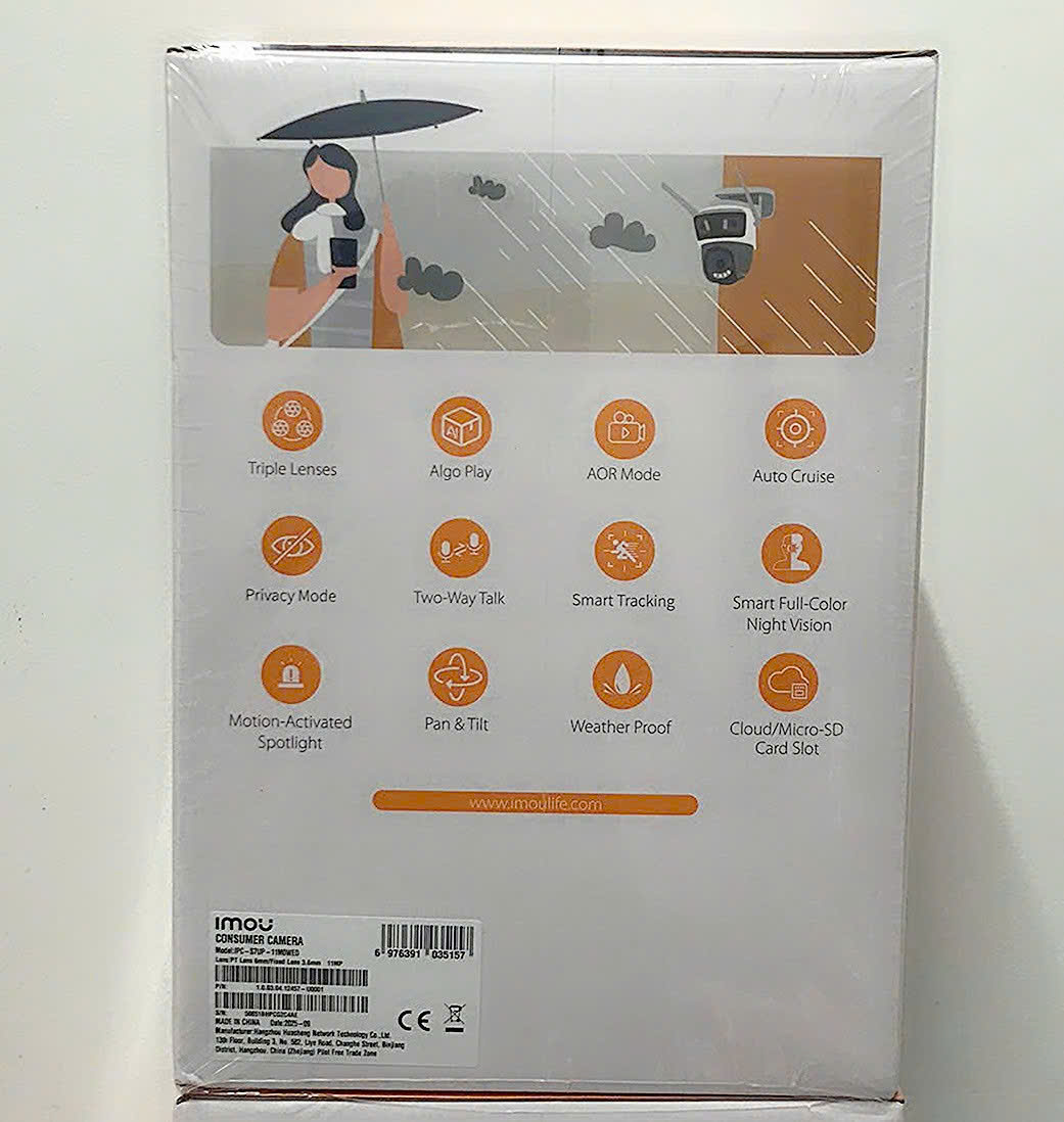 (2 Khe Thẻ) IMOU S7UP 11MP (Camera Wi-Fi 3 mắt 3MP + 3MP + 5MP | Tổng lưu trữ lên tới 1TB)