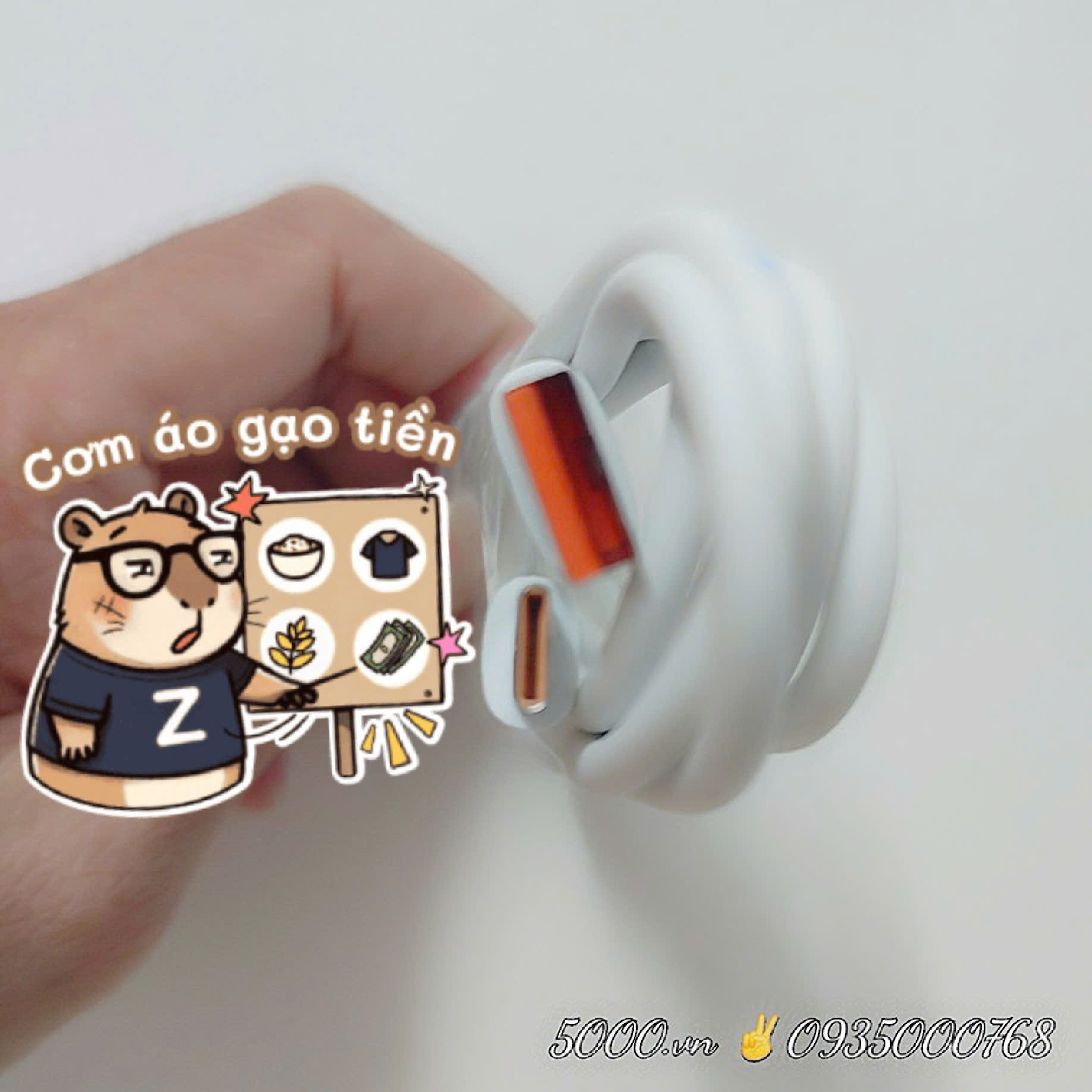 Dây sạc Type-C chuẩn USB 3.1 màu cam, zin bóc hộp Camera | Dài 1.5 mét (Bảo hành 3 tháng | 24 Tặng 1 | Thùng 200 sợi)