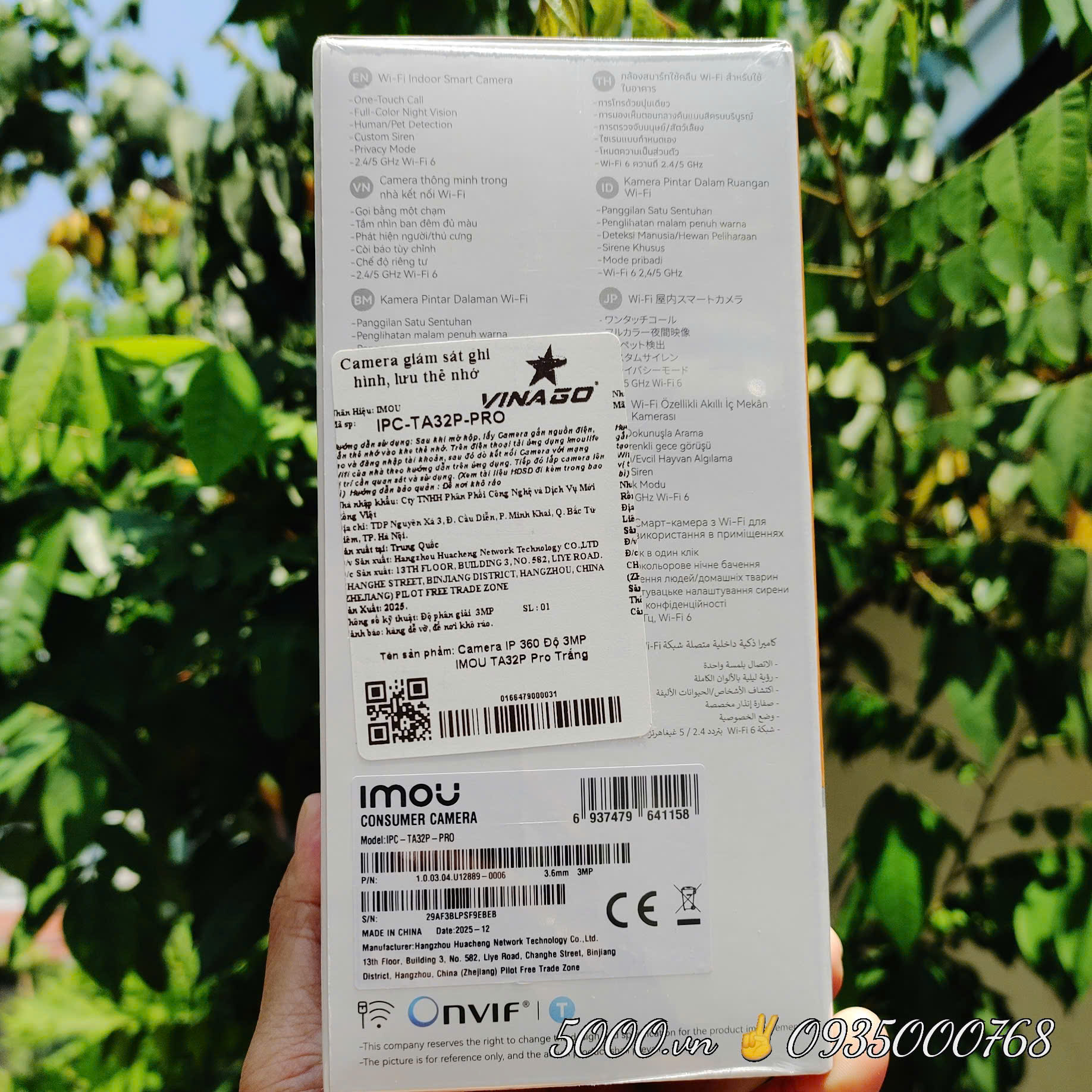 (5.0Ghz) IMOU TA32 PRO MAX 3MP 2K (Ban đêm có màu | LAN 1GB | Wifi 6 | Full Color | Có AOR | Nén H.265 | Nhận thẻ 512GB | Góc siêu rộng hơn | Loa siêu to hơn | Nhận diện Human tốt hơn)