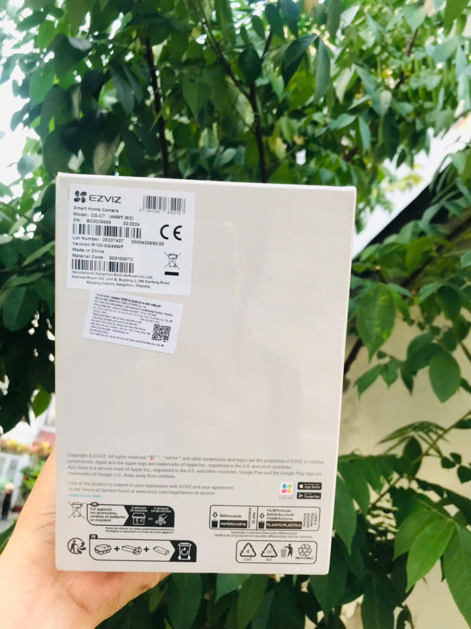 EZVIZ C7-8MP (4MP + 4MP) -  Camera Wi-Fi "Vẫy tay gọi điện", Wifi 5.0Ghz, Silent về đêm (Màu đen ngụy trang + Hồng Ngoại thay vì LED)