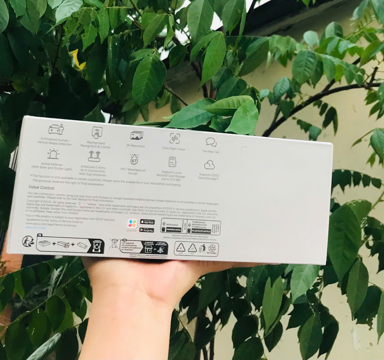 EZVIZ H3 PRO 5MP 3K, vỏ kim loại (2880 × 1620 | 30fps | Góc Chéo 96° | 2 Anten ngoài | Đàm thoại | Có màu ban đêm | Thùng 30c | Lắp ngoài trời | Vỏ kim loại | AI phân biệt người và xe)