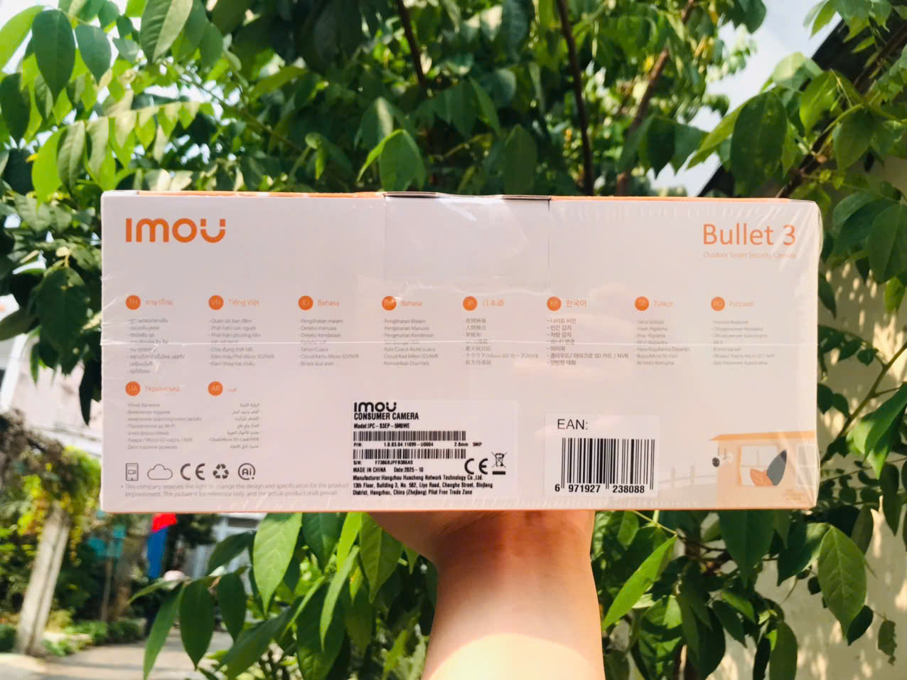 IMOU S3EP 3K 5MP - Camera Wifi 5MP Bullet 3 Super | Có màu ban đêm | Đàm thoại 2 chiều I Chống nước IP67 | Dòng thân xịn nhất của hãng