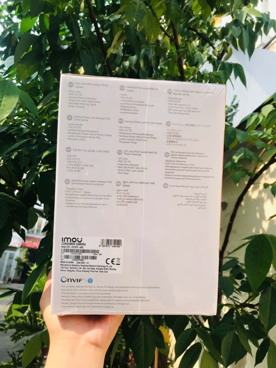 POE IMOU PS70FP 6MP - Camera dạng PT, Xoay ngoài trời ( 3MP + 3MP | 2 Khung hình độc lập | DC 12V 1A/ PoE, công suất 12W | Không Wifi )